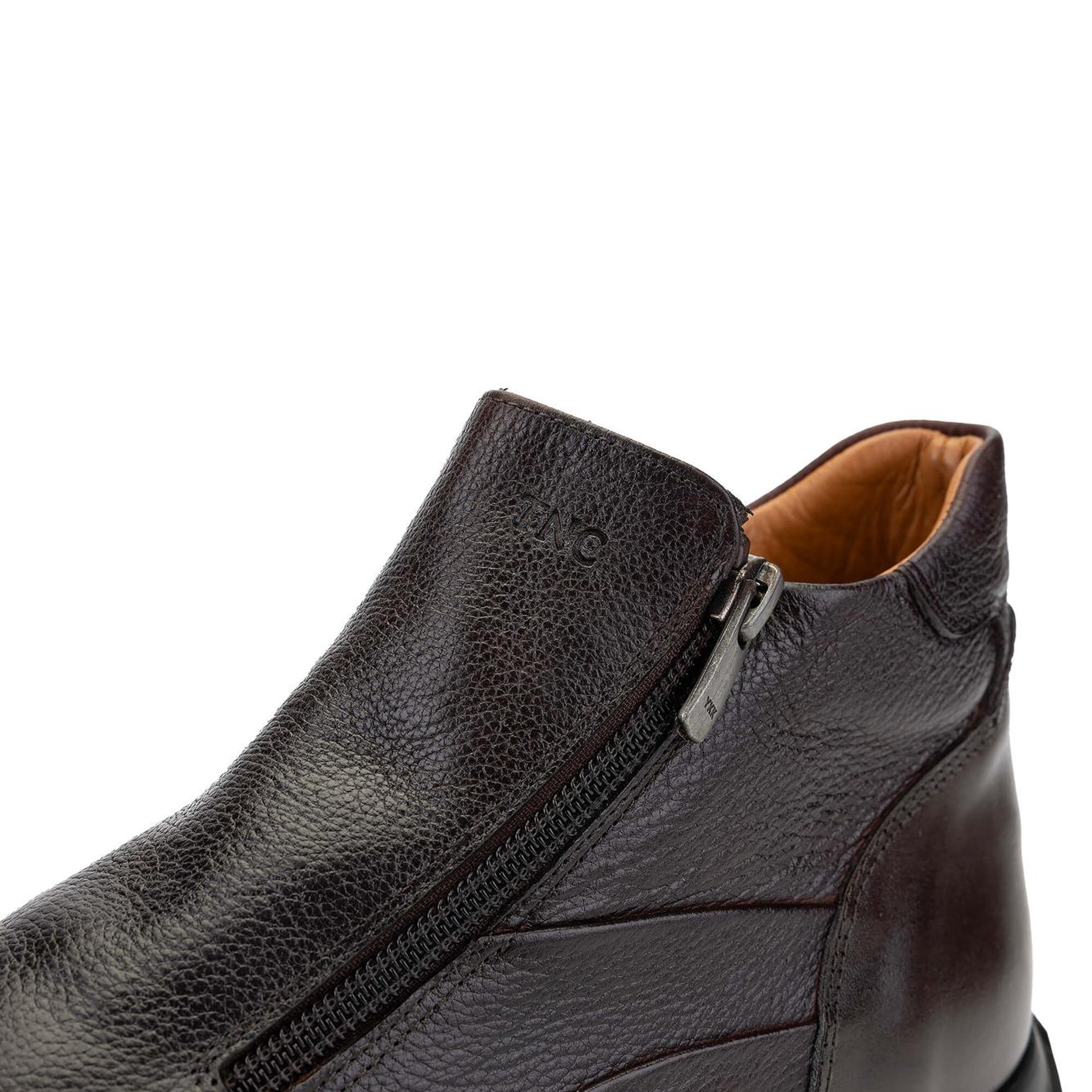 Tamer Tanca Erkek Hakiki Deri Kahverengi Casual Bot