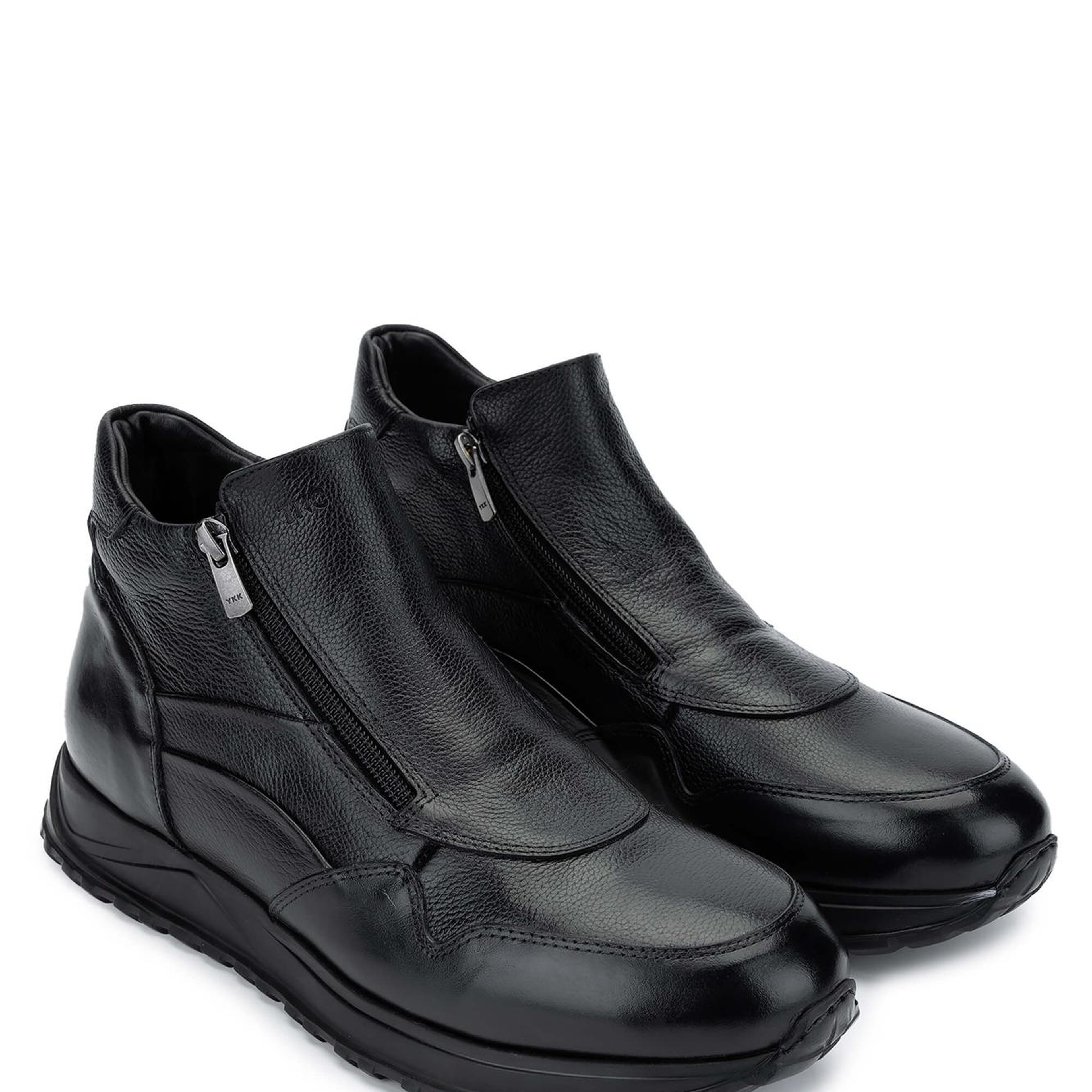 Tamer Tanca Erkek Hakiki Deri Siyah Casual Bot