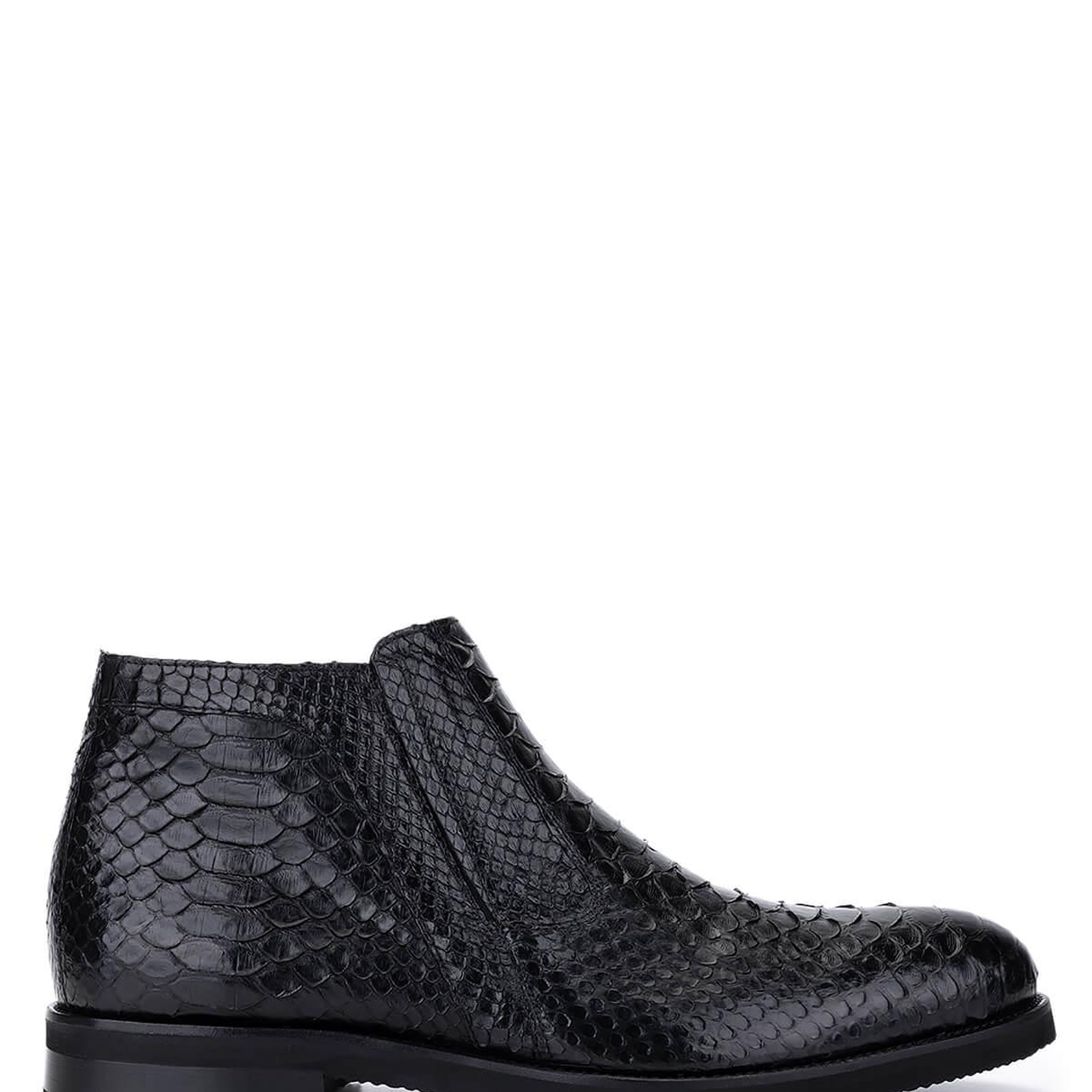 Tamer Tanca Erkek Hakiki Deri Siyah Klasik Bot