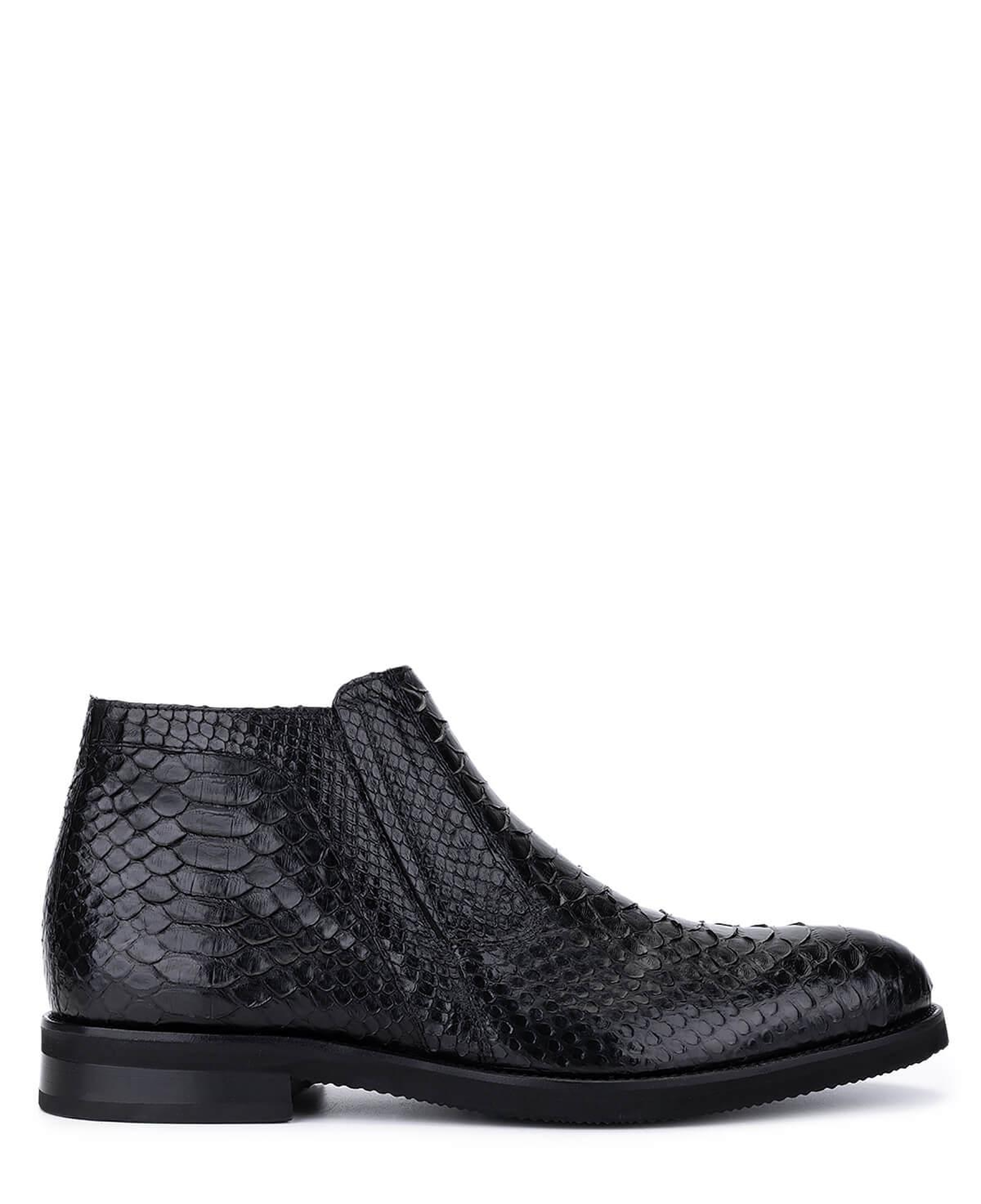 Tamer Tanca Erkek Hakiki Deri Siyah Klasik Bot