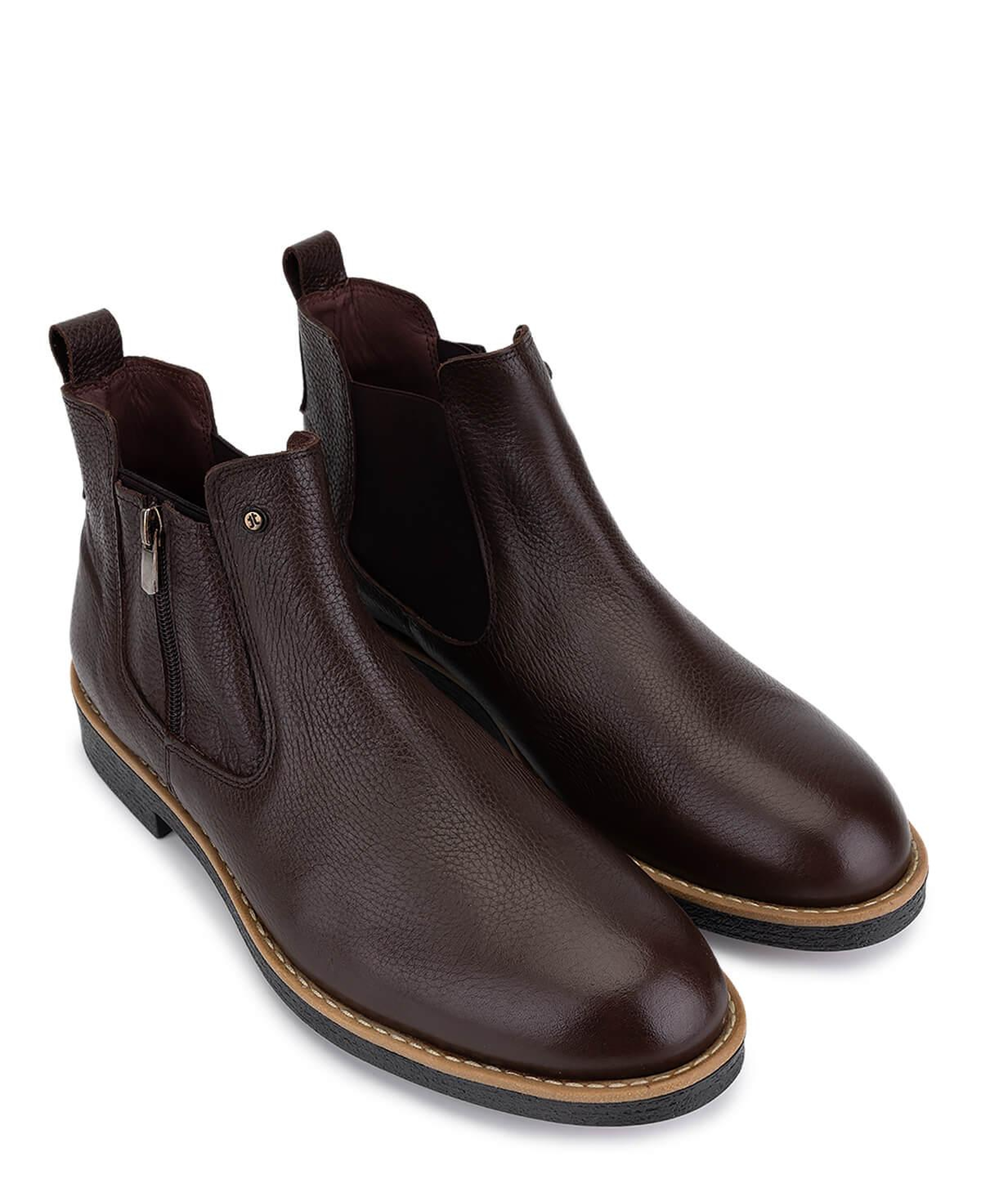 Tamer Tanca Erkek Hakiki Deri Kahverengi Floter Casual Bot