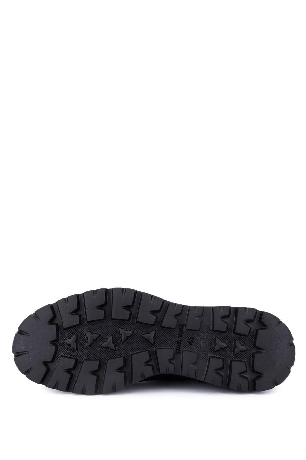 Tamer Tanca Erkek Hakiki Deri Siyah Casual Bot