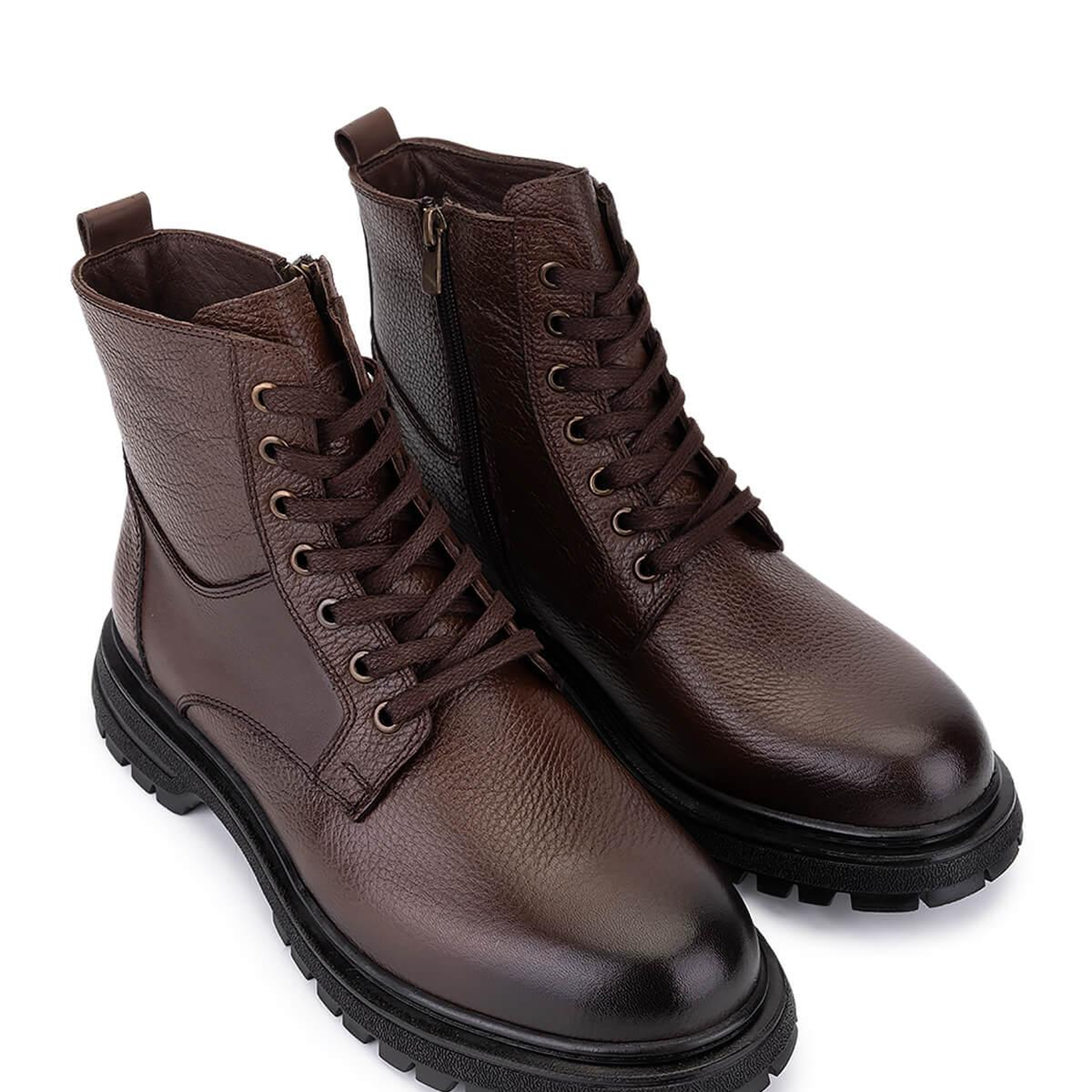 Tamer Tanca Erkek Hakiki Deri Kahverengi POSTAL Bot