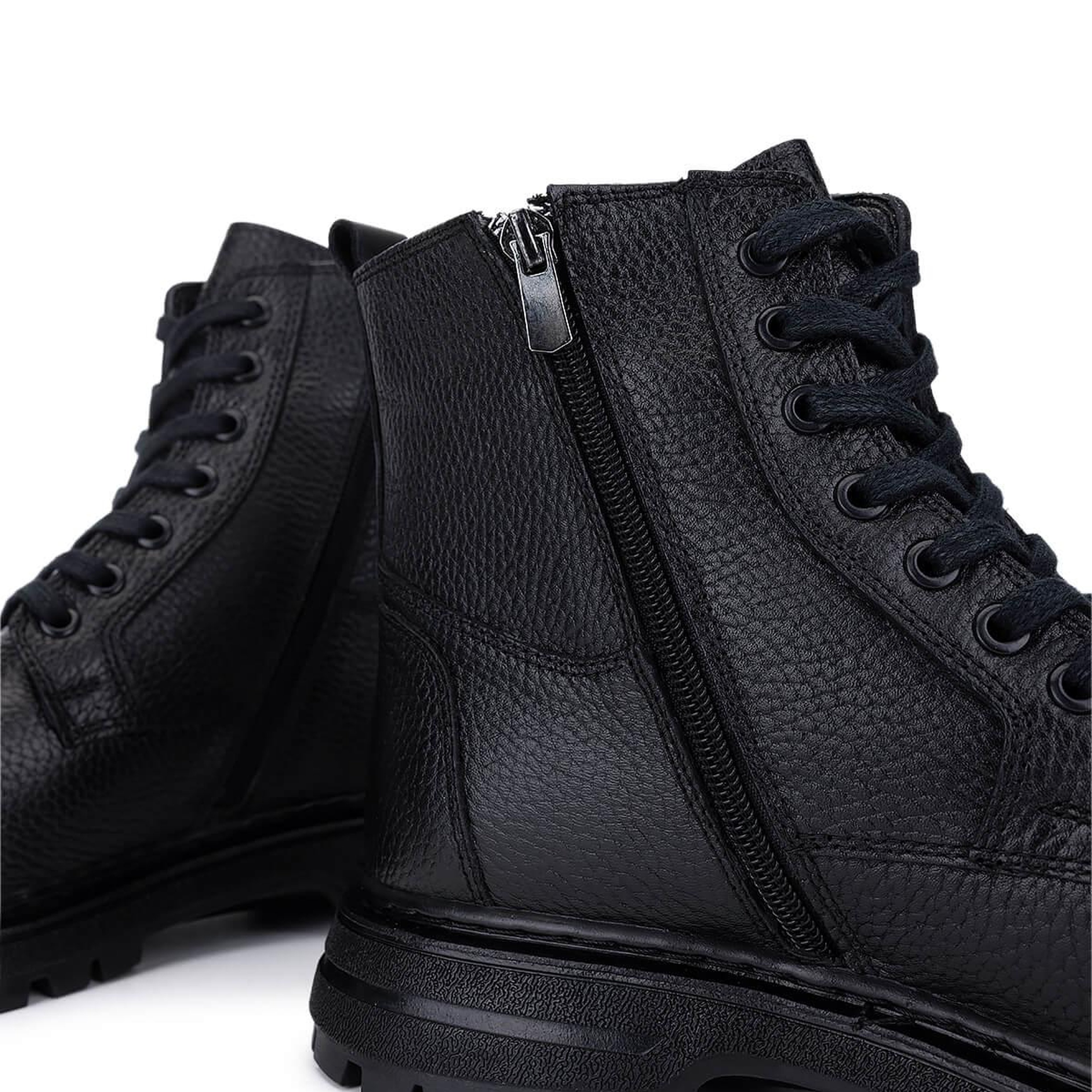 Tamer Tanca Erkek Hakiki Deri Siyah POSTAL Bot