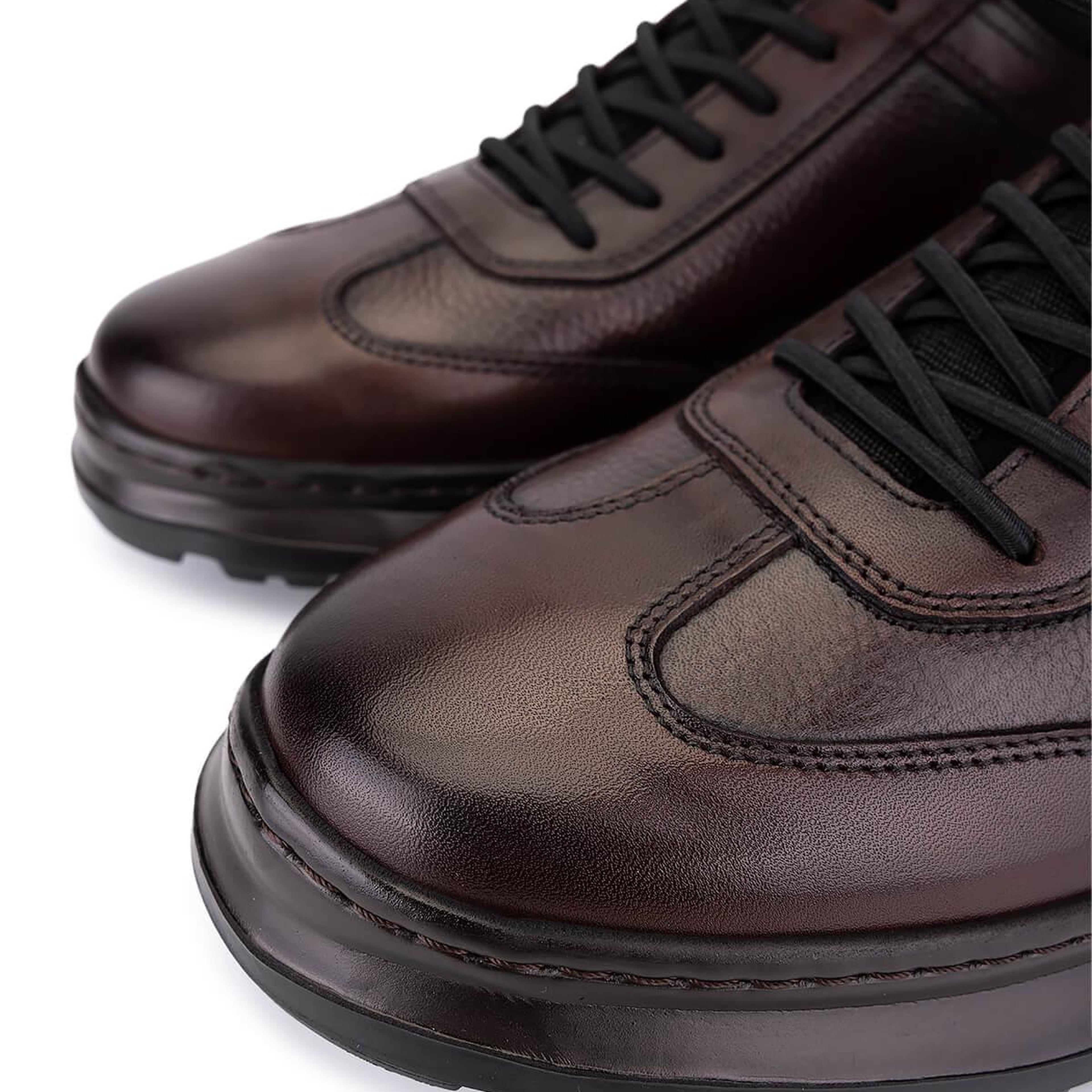 Tamer Tanca Erkek Hakiki Deri Kahverengi Casual Ayakkabı