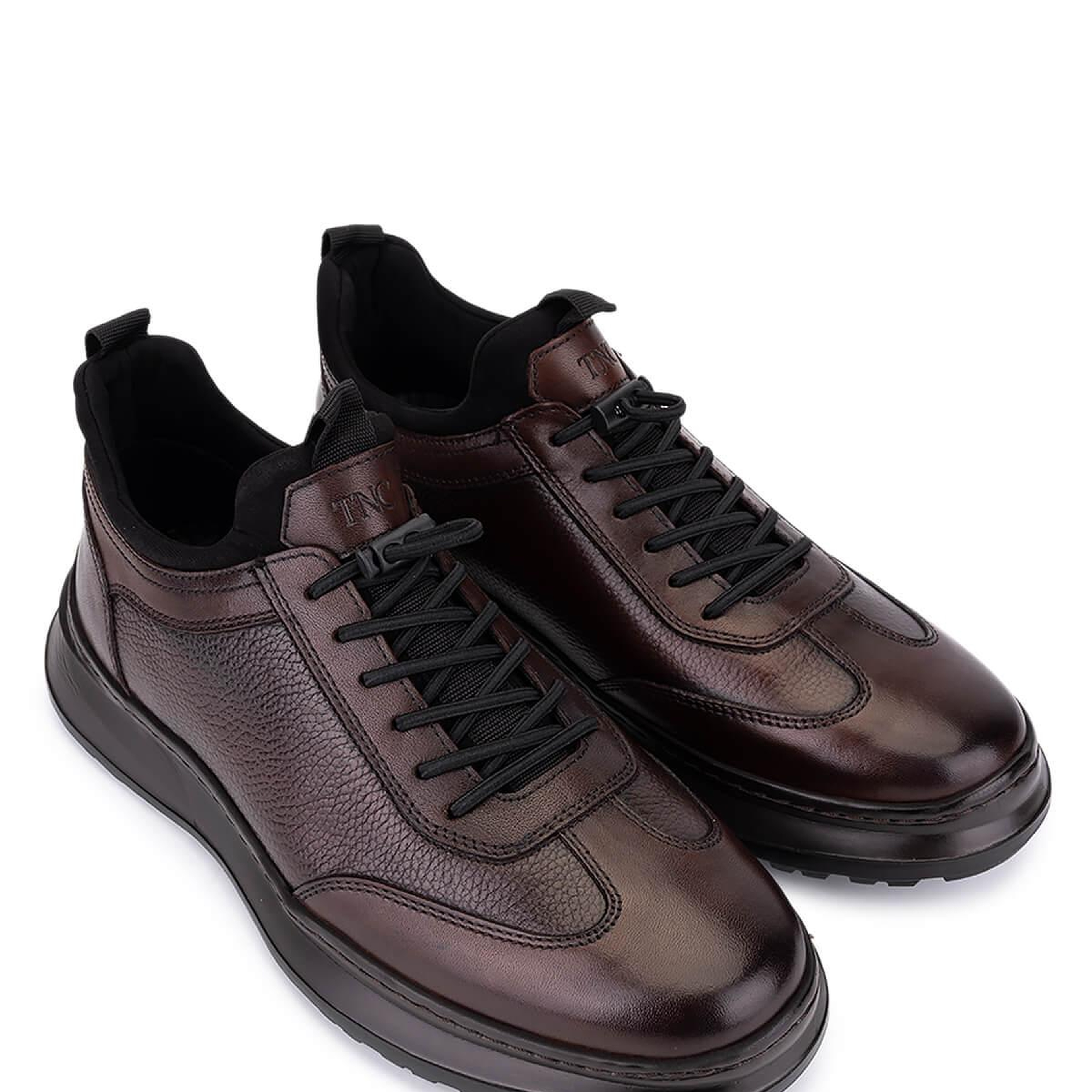 Tamer Tanca Erkek Hakiki Deri Kahverengi Casual Ayakkabı