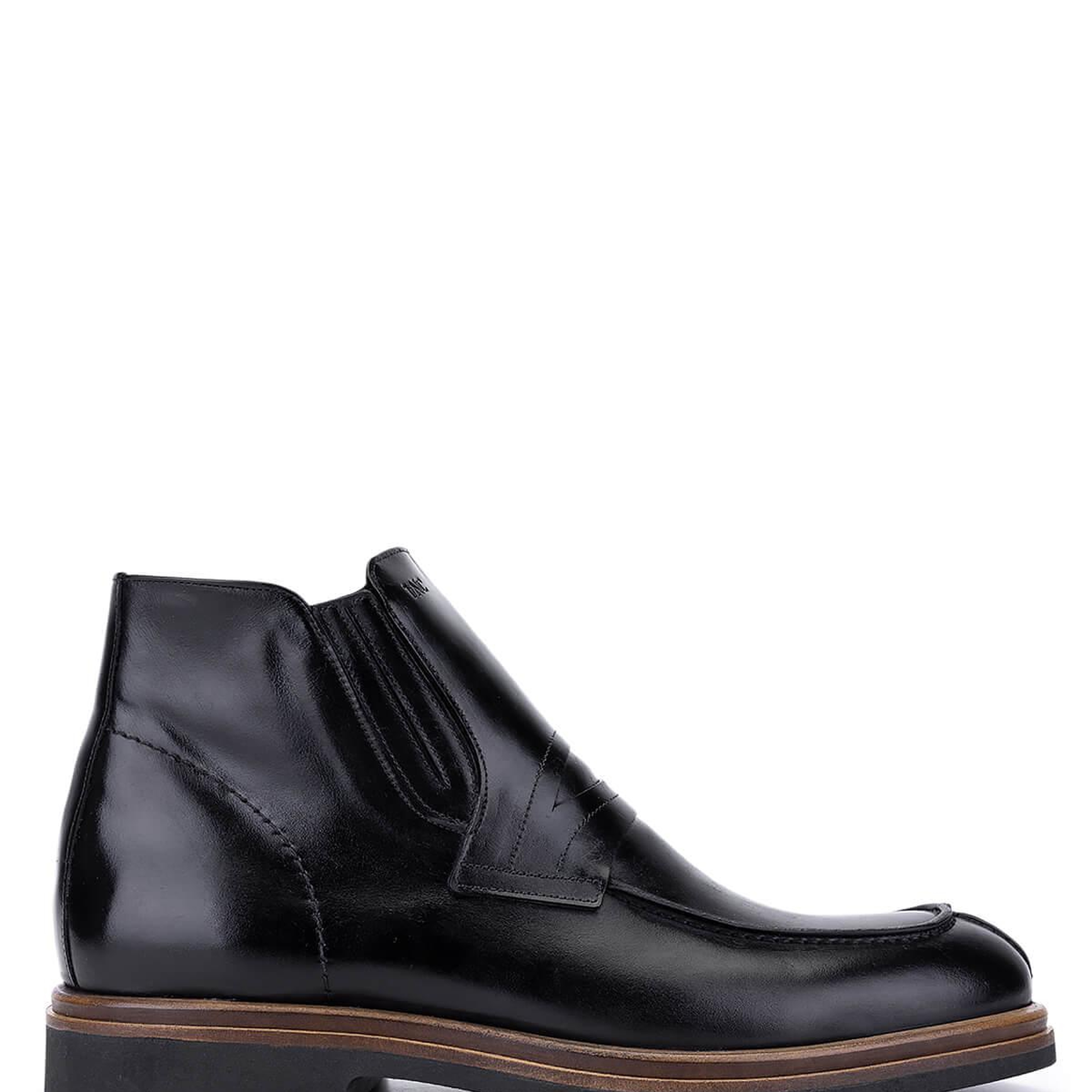 Tamer Tanca Erkek Hakiki Deri Siyah Klasik Bot