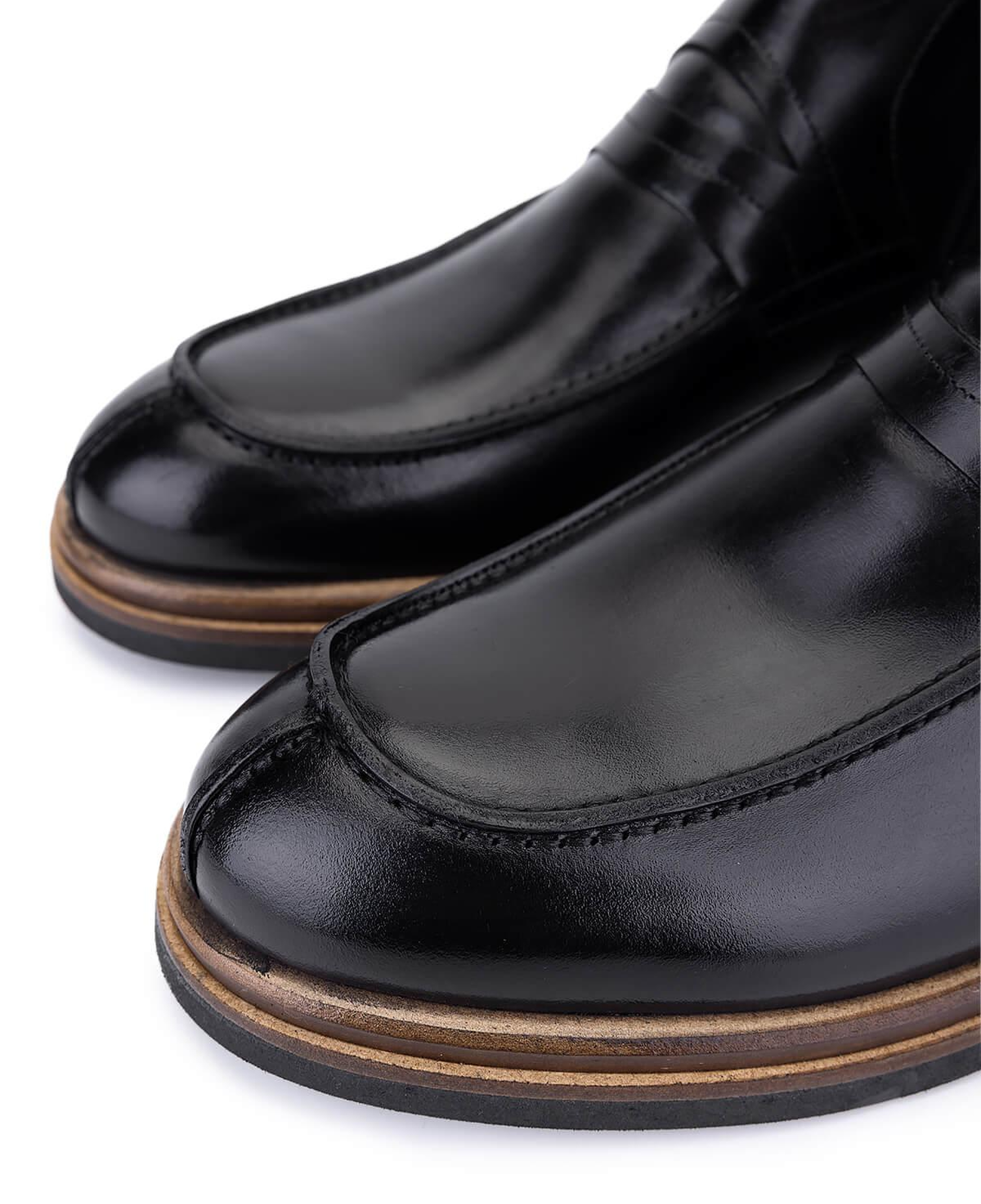 Tamer Tanca Erkek Hakiki Deri Siyah Klasik Bot