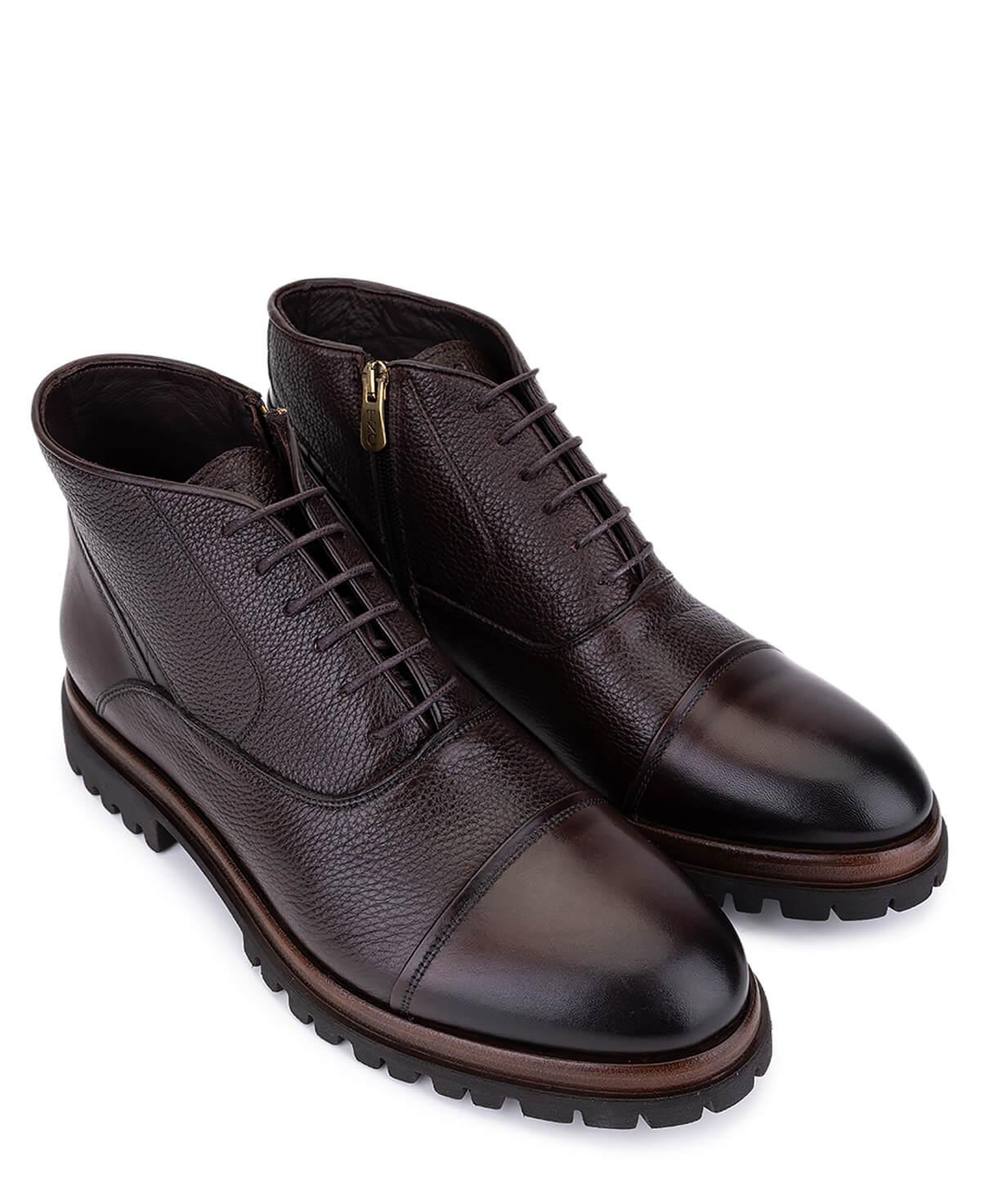 Tamer Tanca Erkek Hakiki Deri Kahverengi Klasik Bot