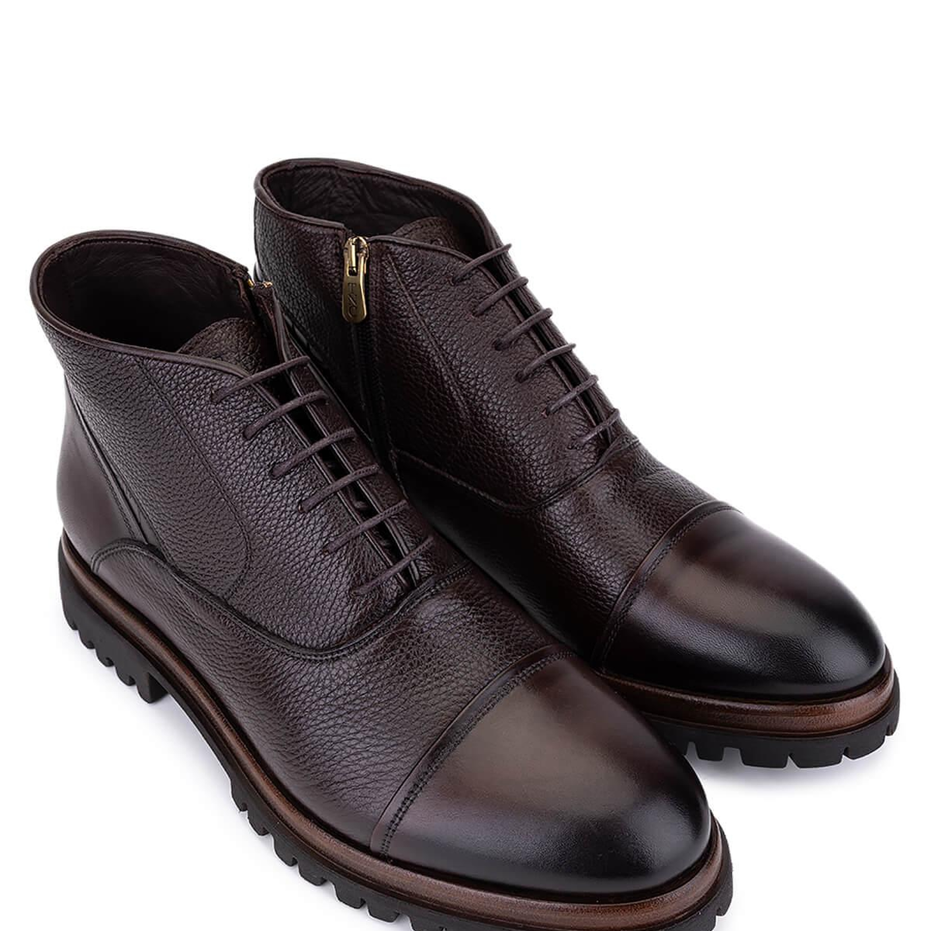 Tamer Tanca Erkek Hakiki Deri Kahverengi Klasik Bot