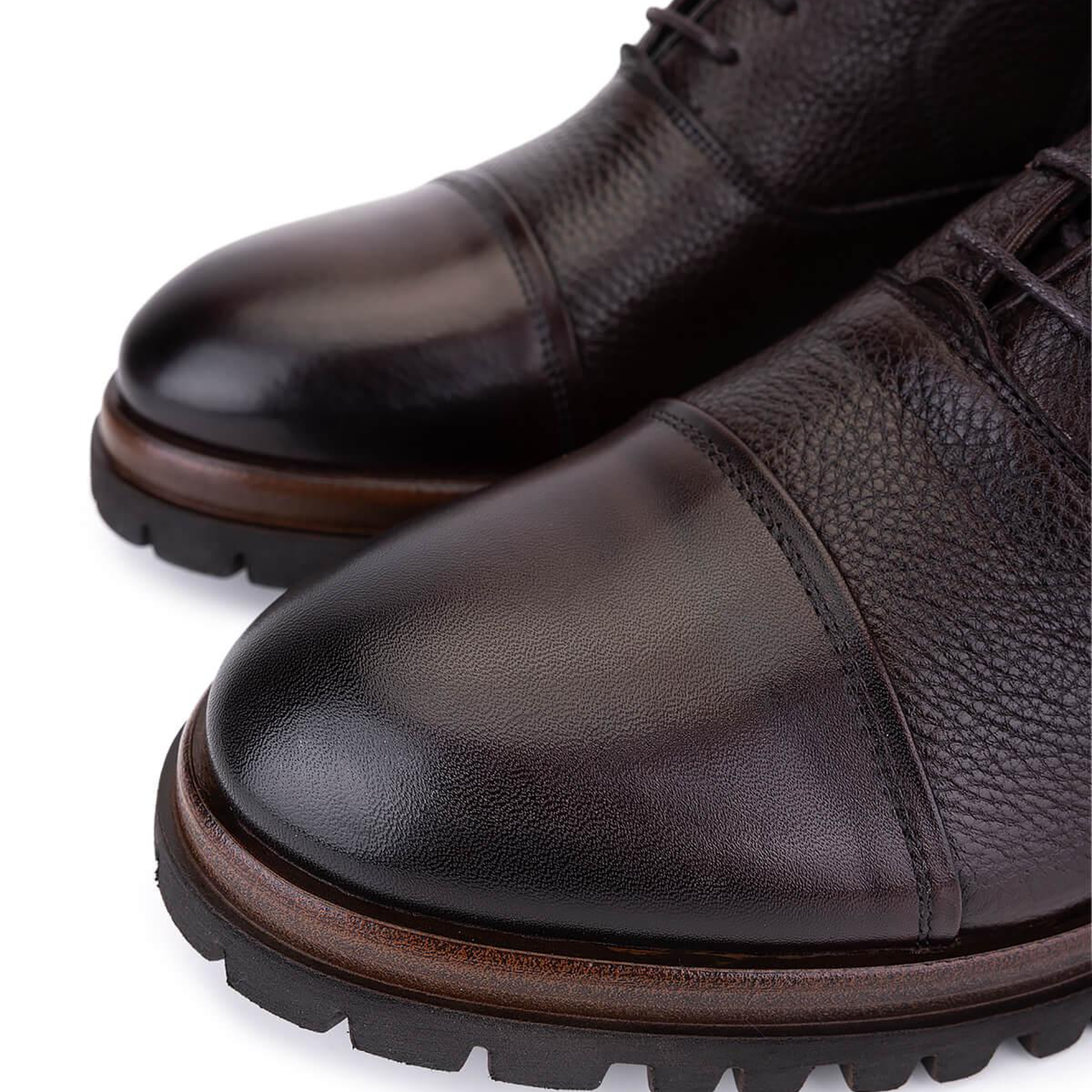 Tamer Tanca Erkek Hakiki Deri Kahverengi Klasik Bot