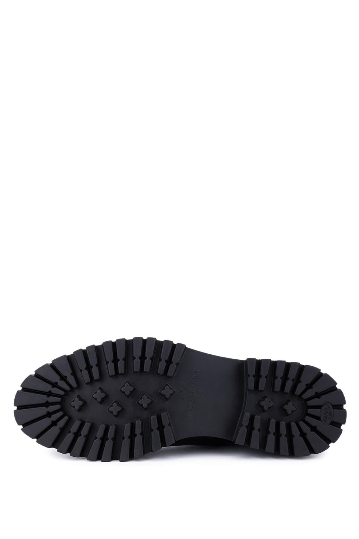 Tamer Tanca Erkek Hakiki Deri Siyah Deri Klasik Bot