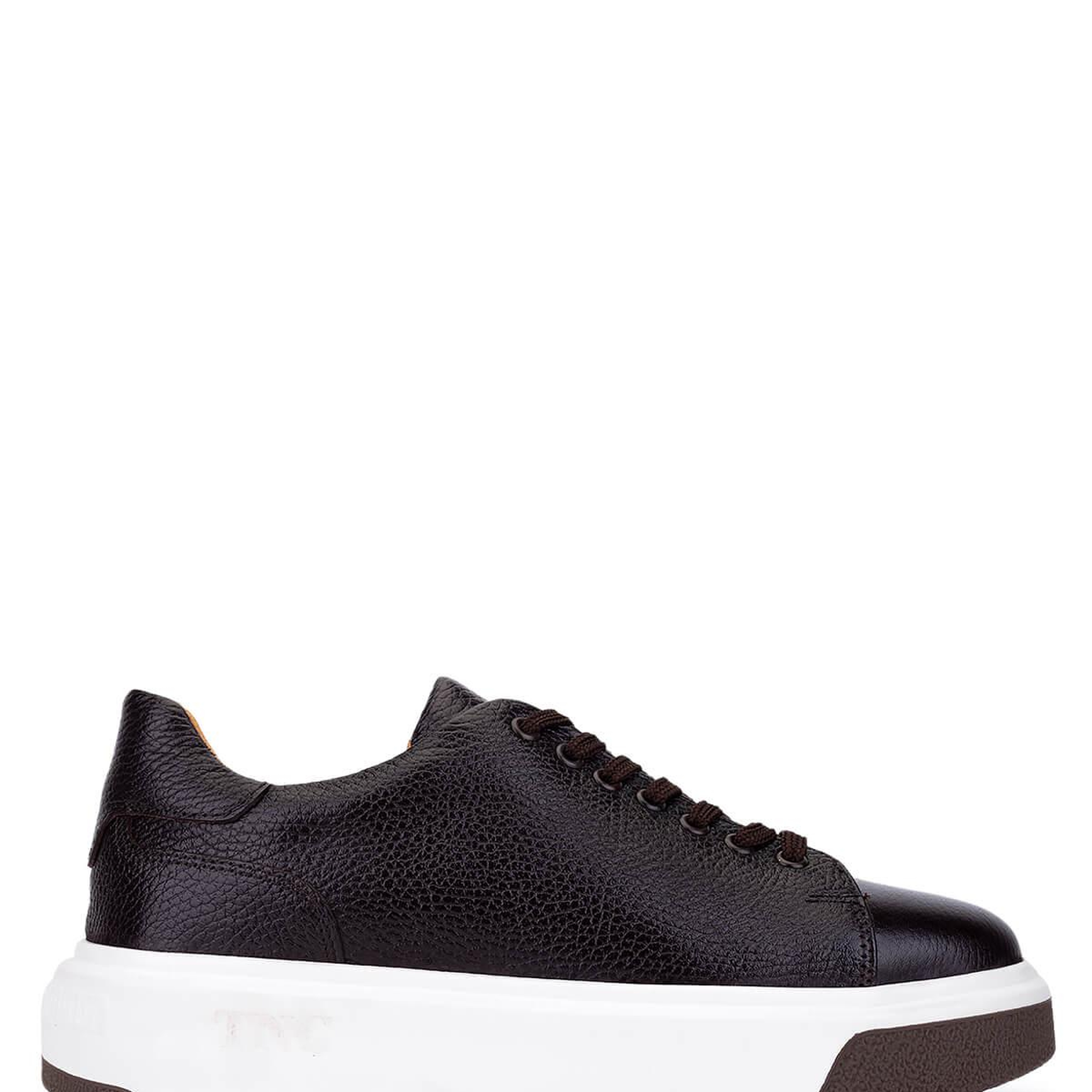 Tamer Tanca Erkek Hakiki Deri Kahverengi Sneakers & Spor Ayakkabı