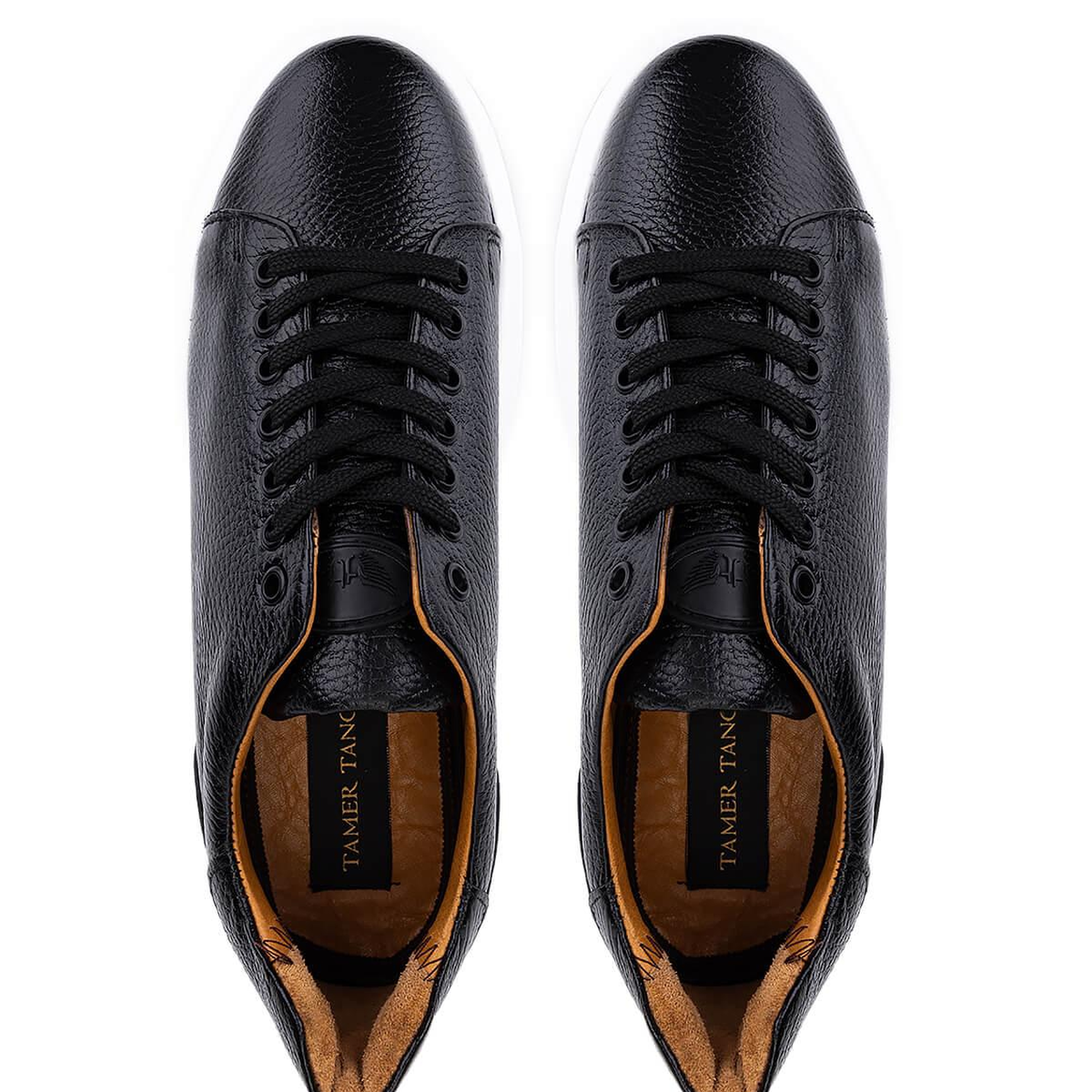 Tamer Tanca Erkek Hakiki Deri Siyah Sneakers & Spor Ayakkabı