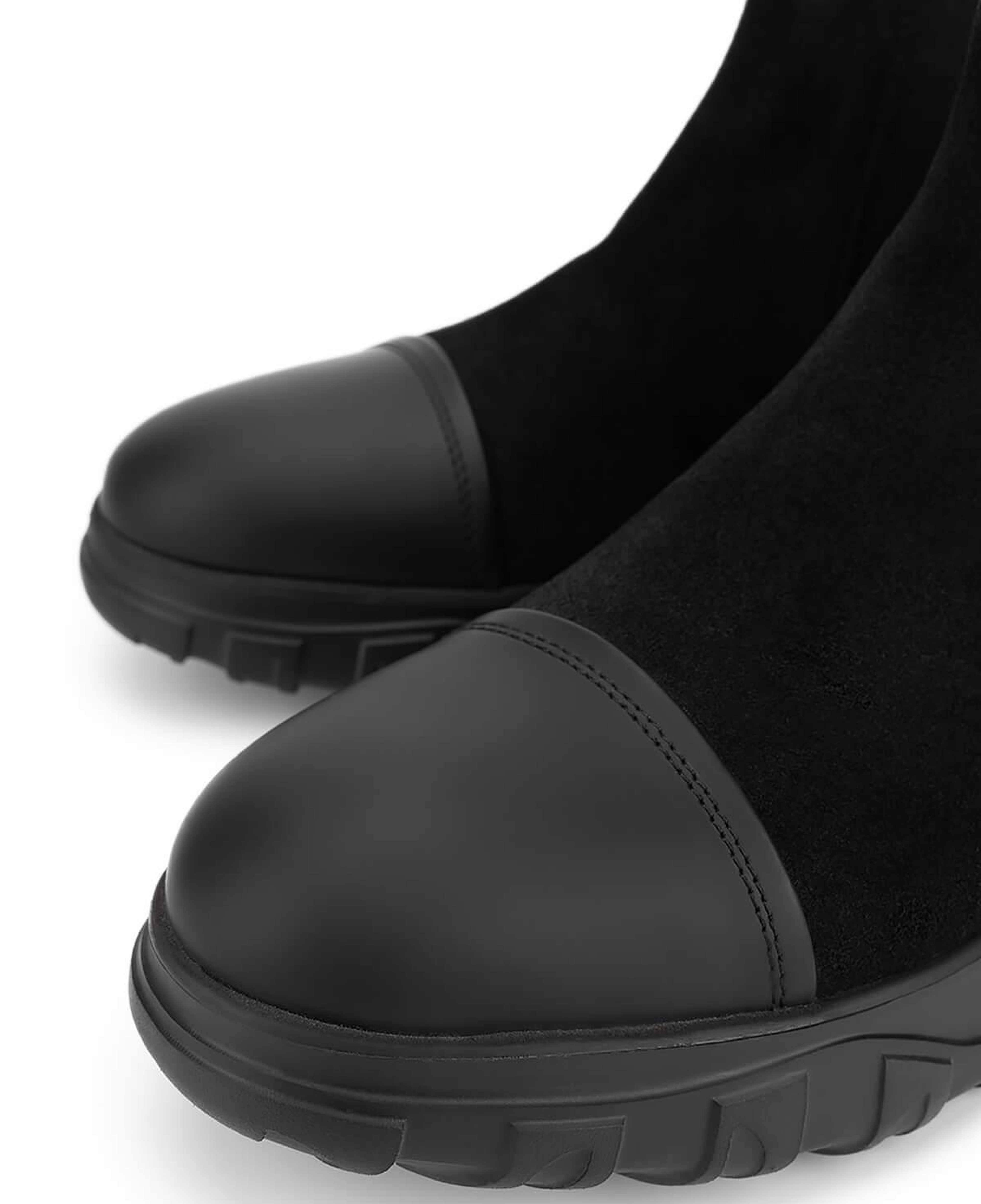 Tamer Tanca Erkek Hakiki Deri Siyah Süet Casual Bot