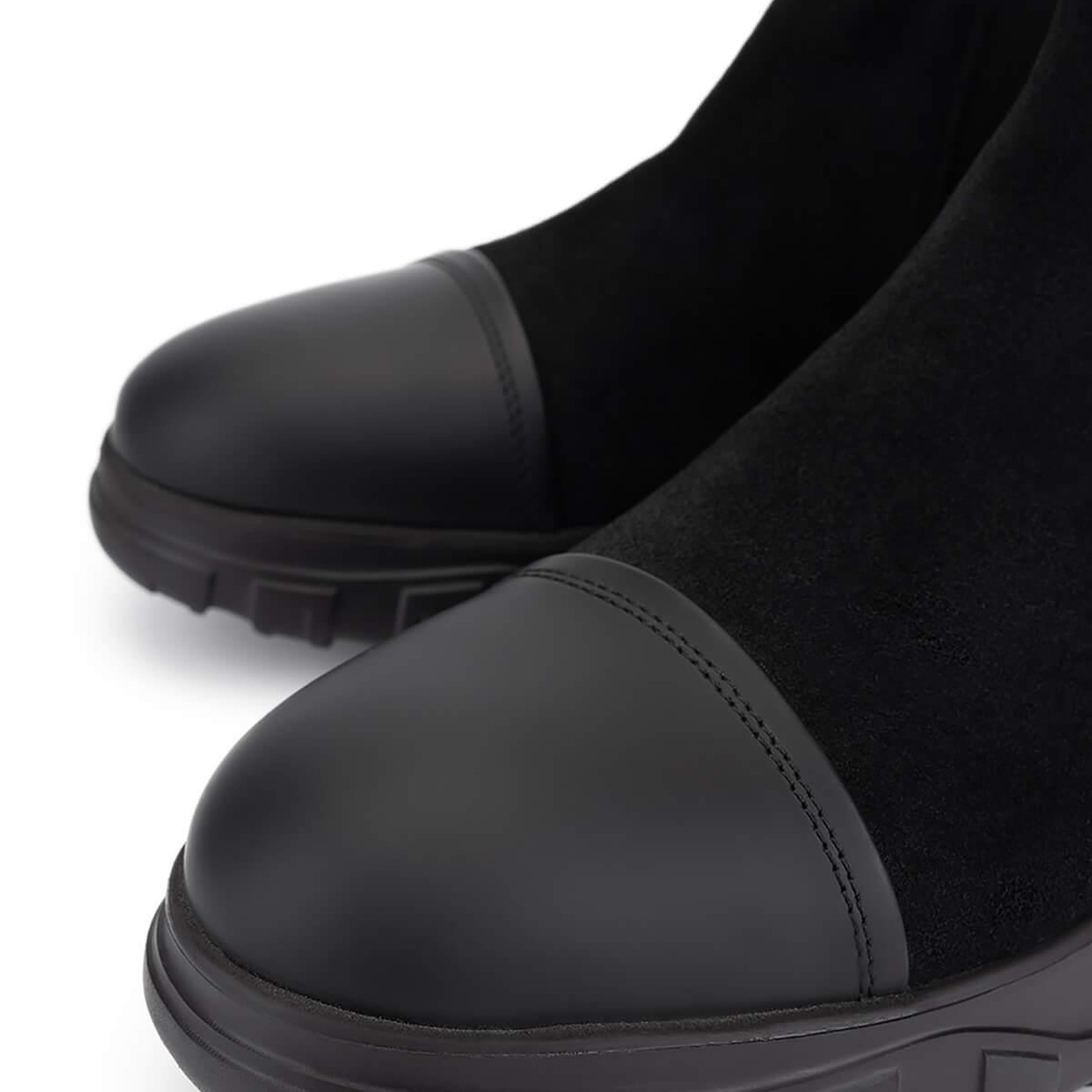 Tamer Tanca Erkek Hakiki Deri Siyah Süet Casual Bot