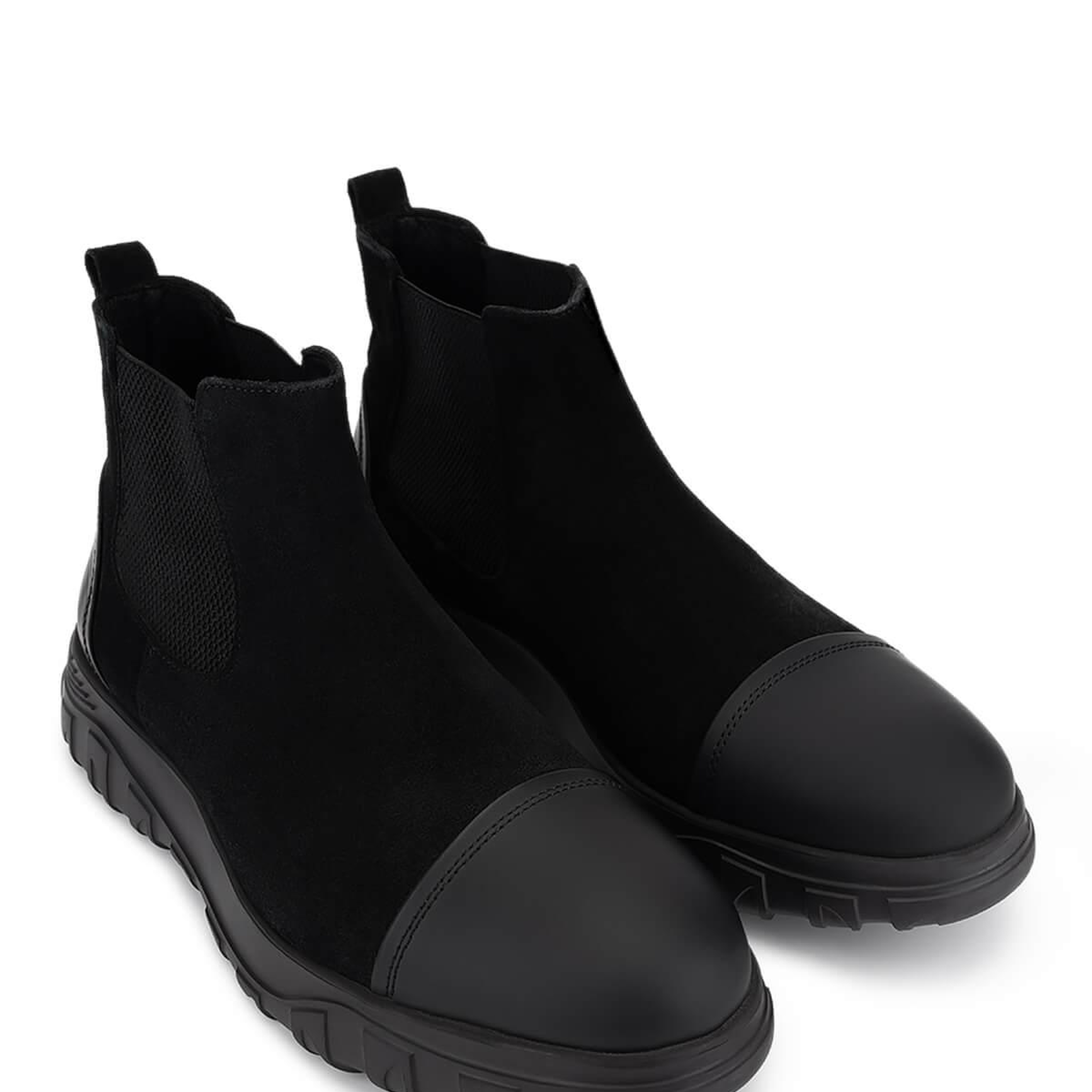 Tamer Tanca Erkek Hakiki Deri Siyah Süet Casual Bot