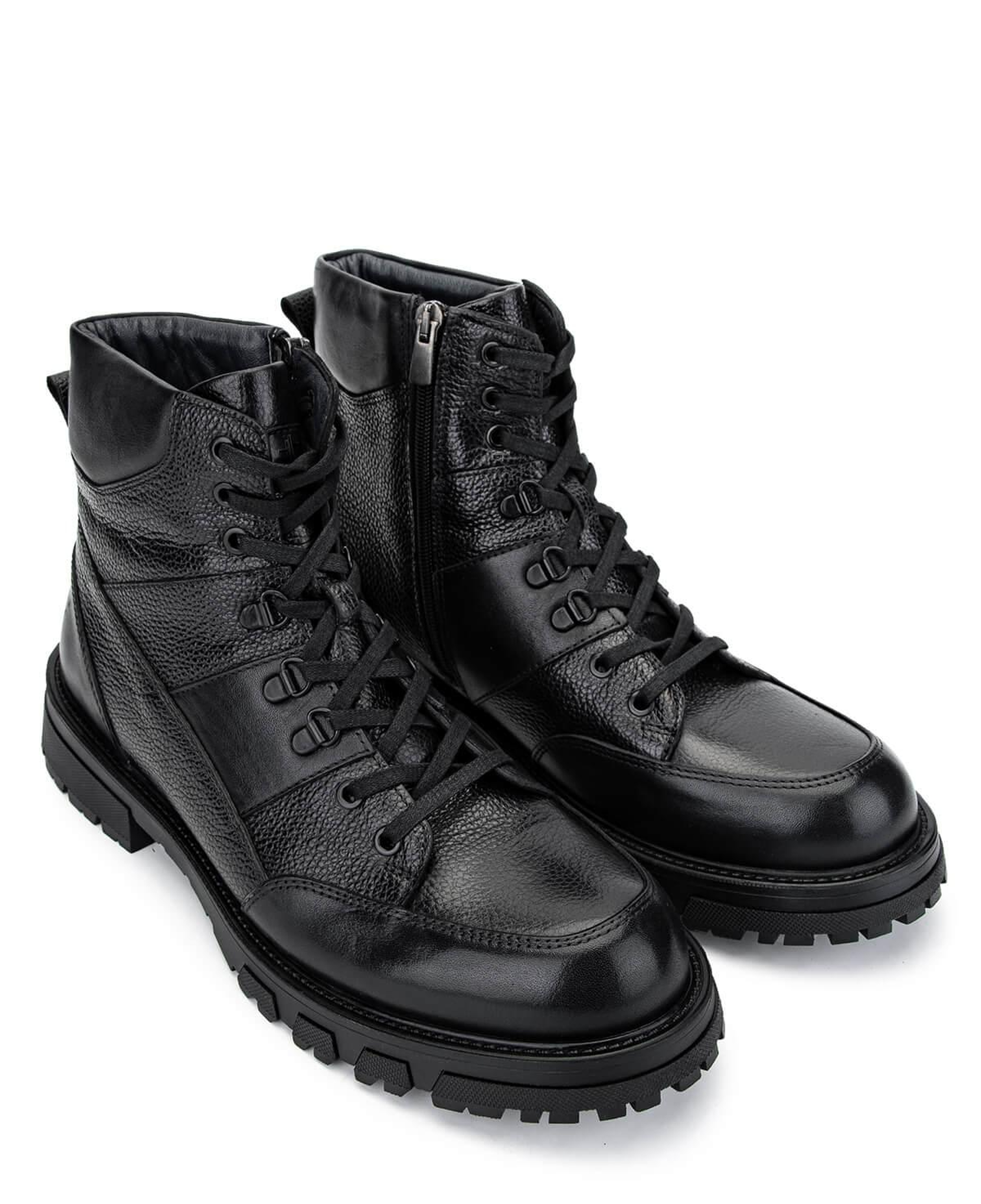 Tamer Tanca Erkek Hakiki Deri Siyah Casual Bot