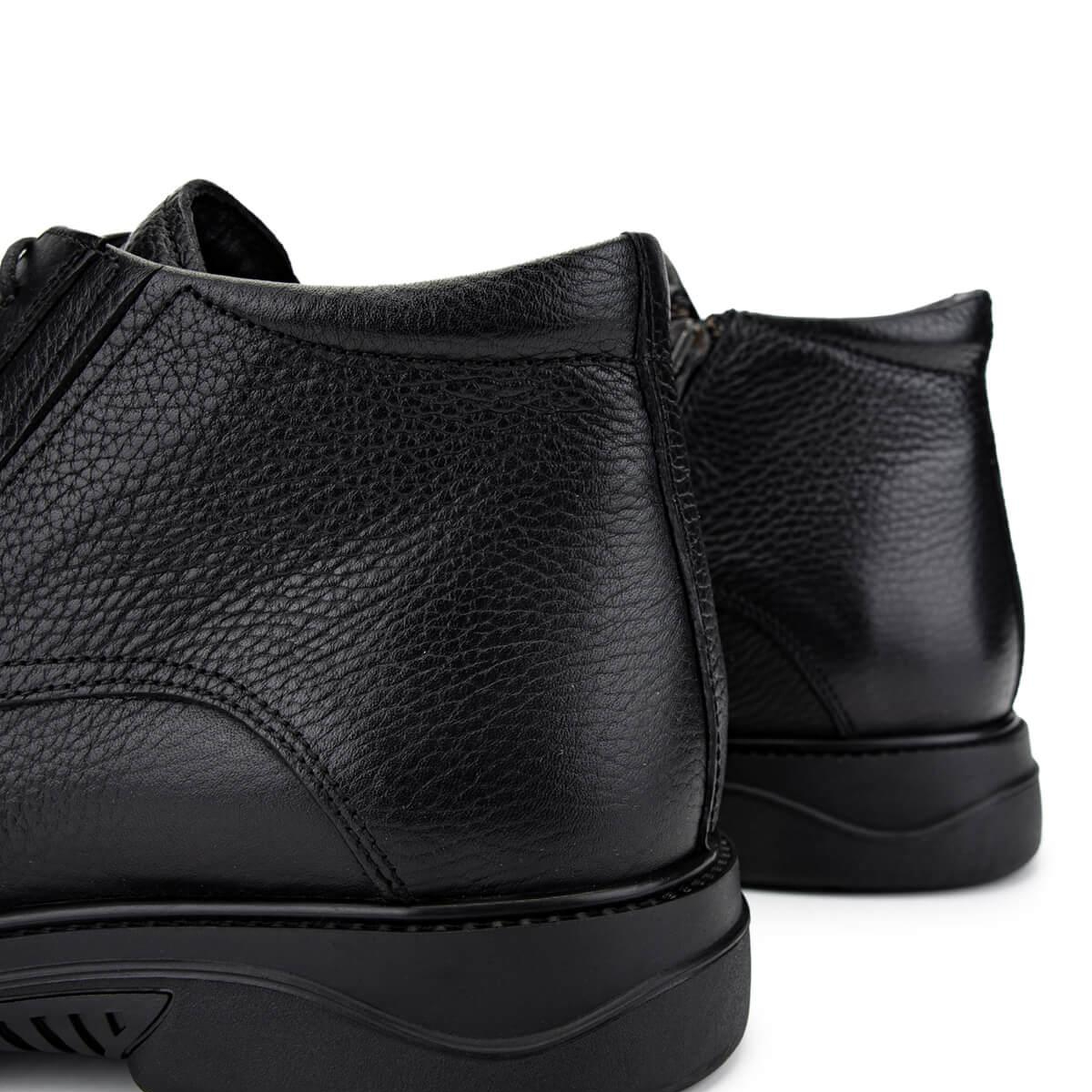 Tamer Tanca Erkek Hakiki Deri Siyah Deri Klasik Bot