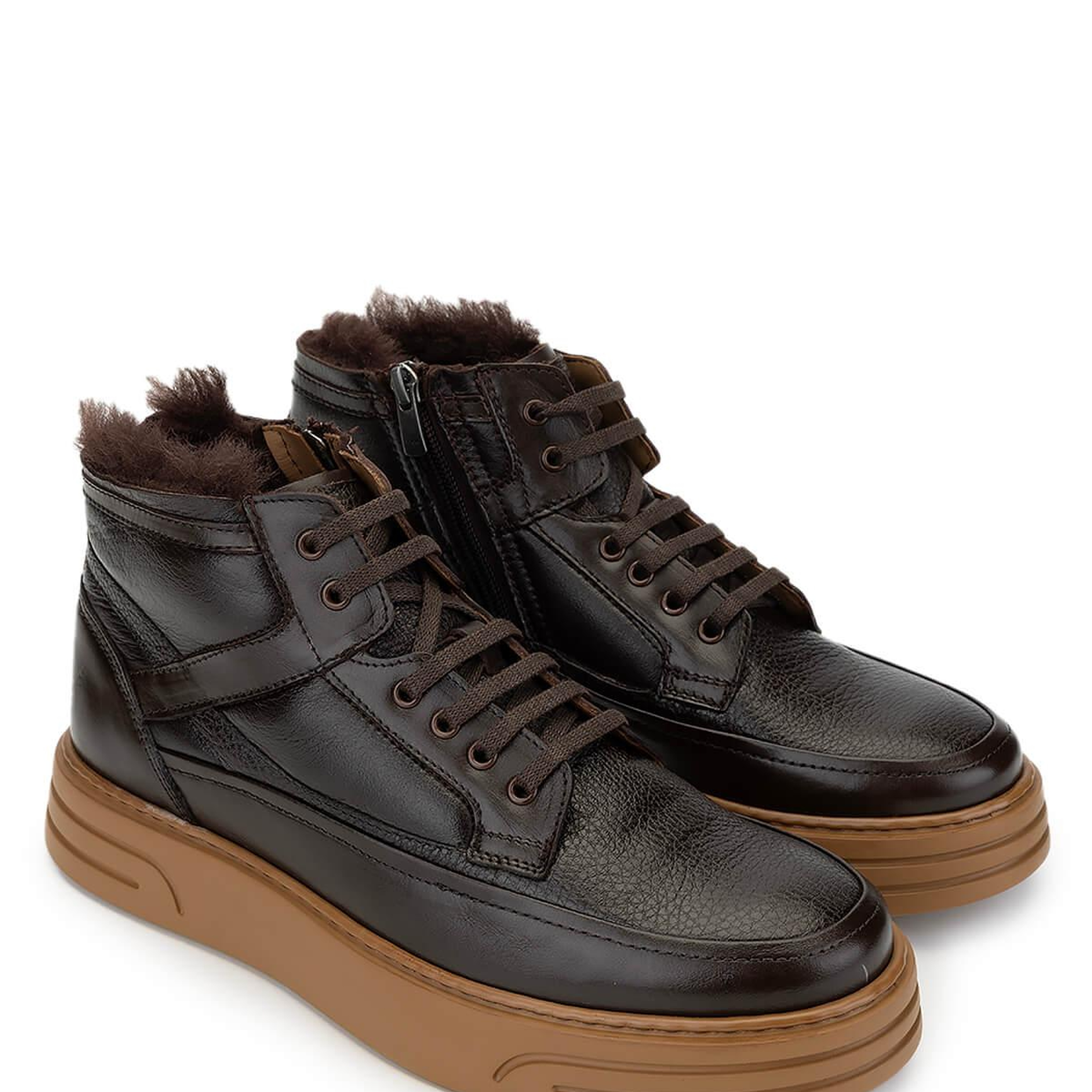 Tamer Tanca Erkek Hakiki Deri Kahverengi Casual Bot