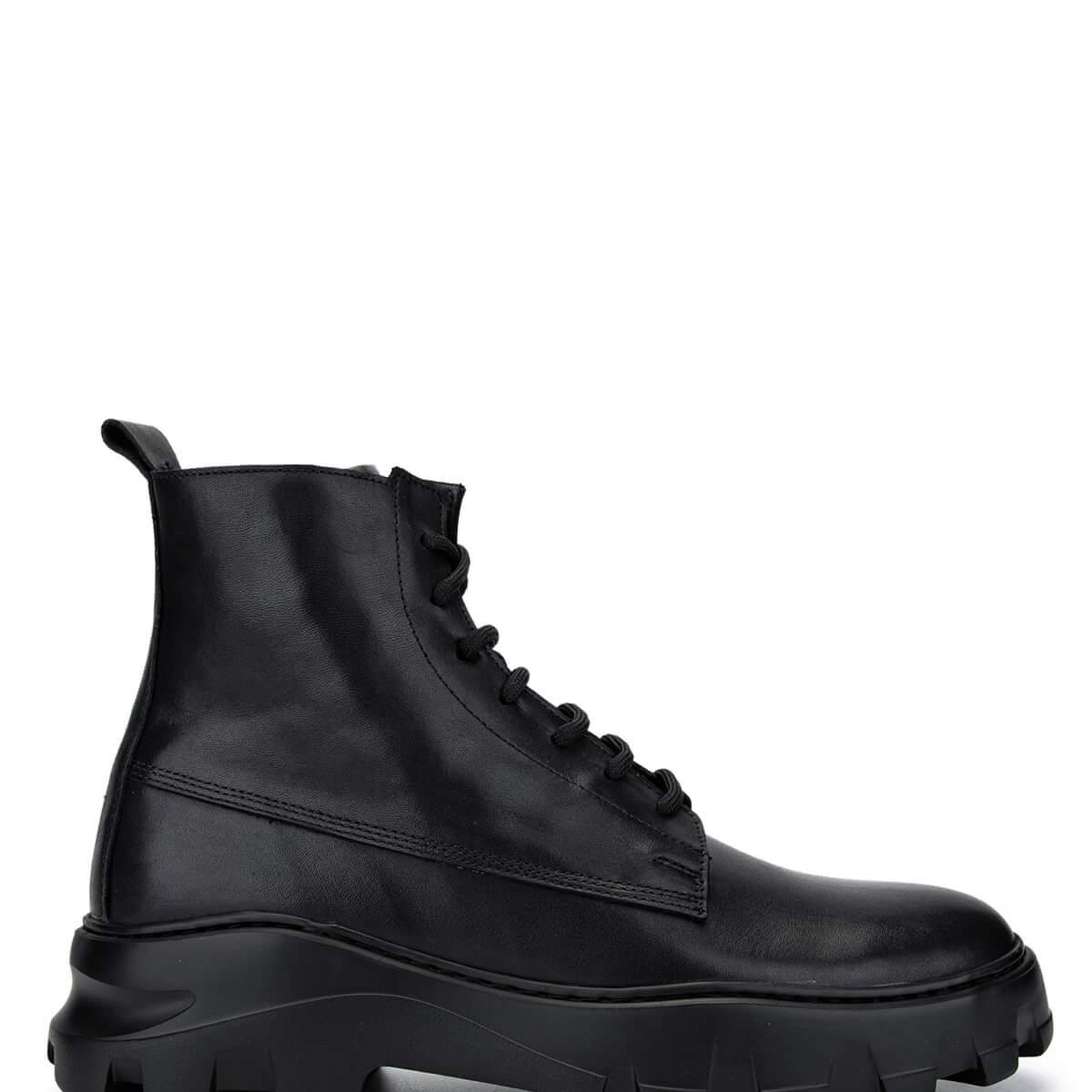 Tamer Tanca Erkek Hakiki Deri Siyah Deri Casual Bot