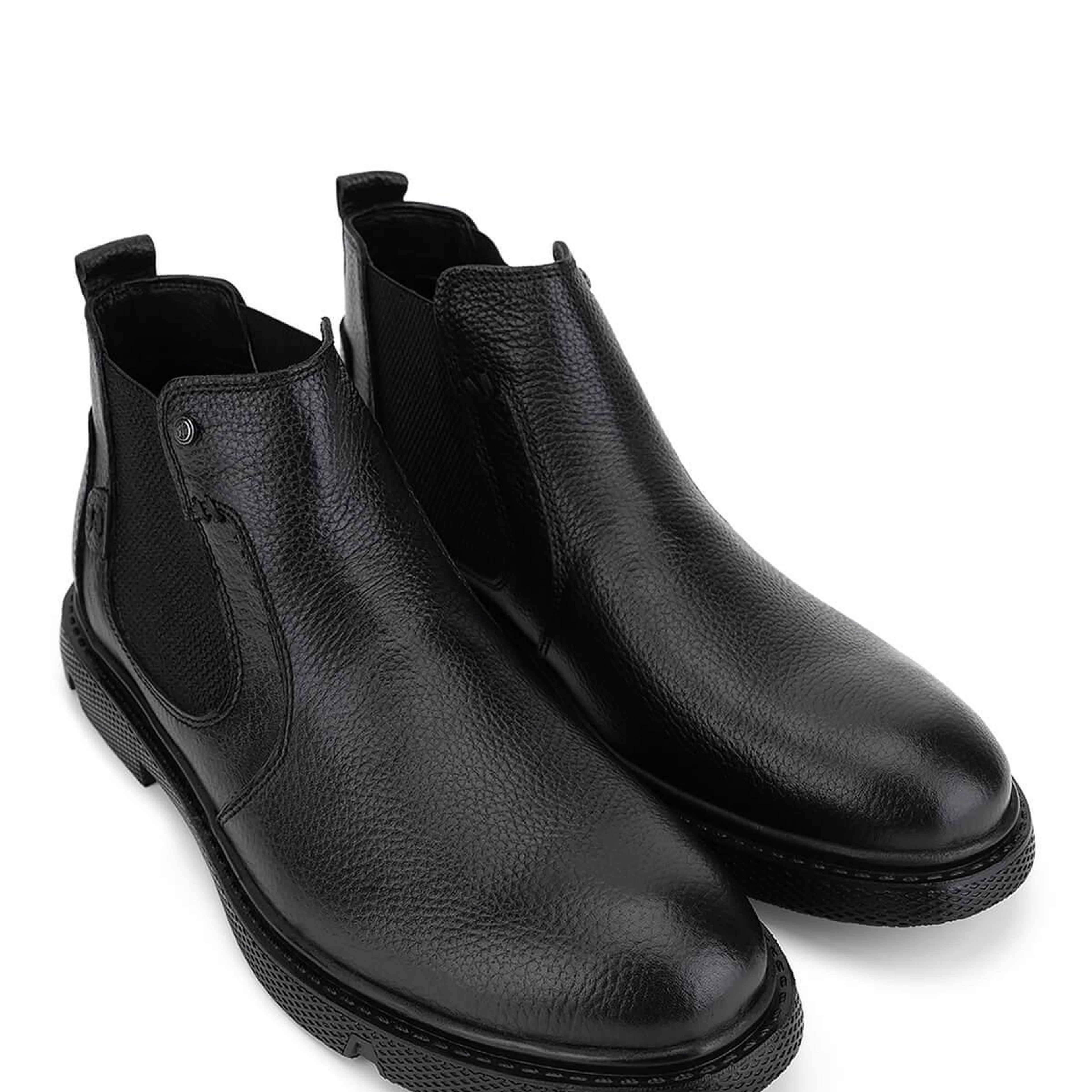 Tamer Tanca Erkek Hakiki Deri Siyah Klasik Bot