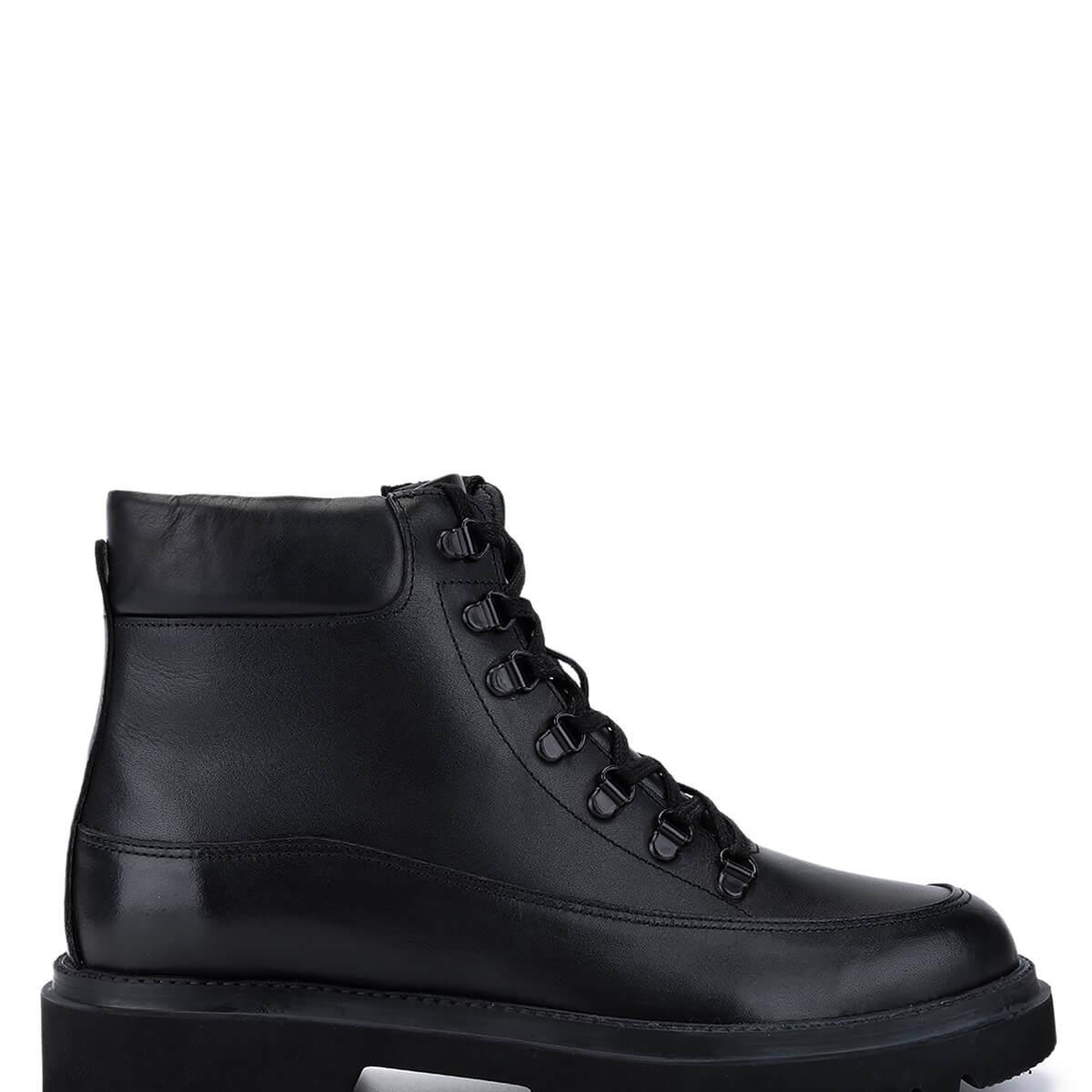 Tamer Tanca Erkek Hakiki Deri Siyah Casual Bot