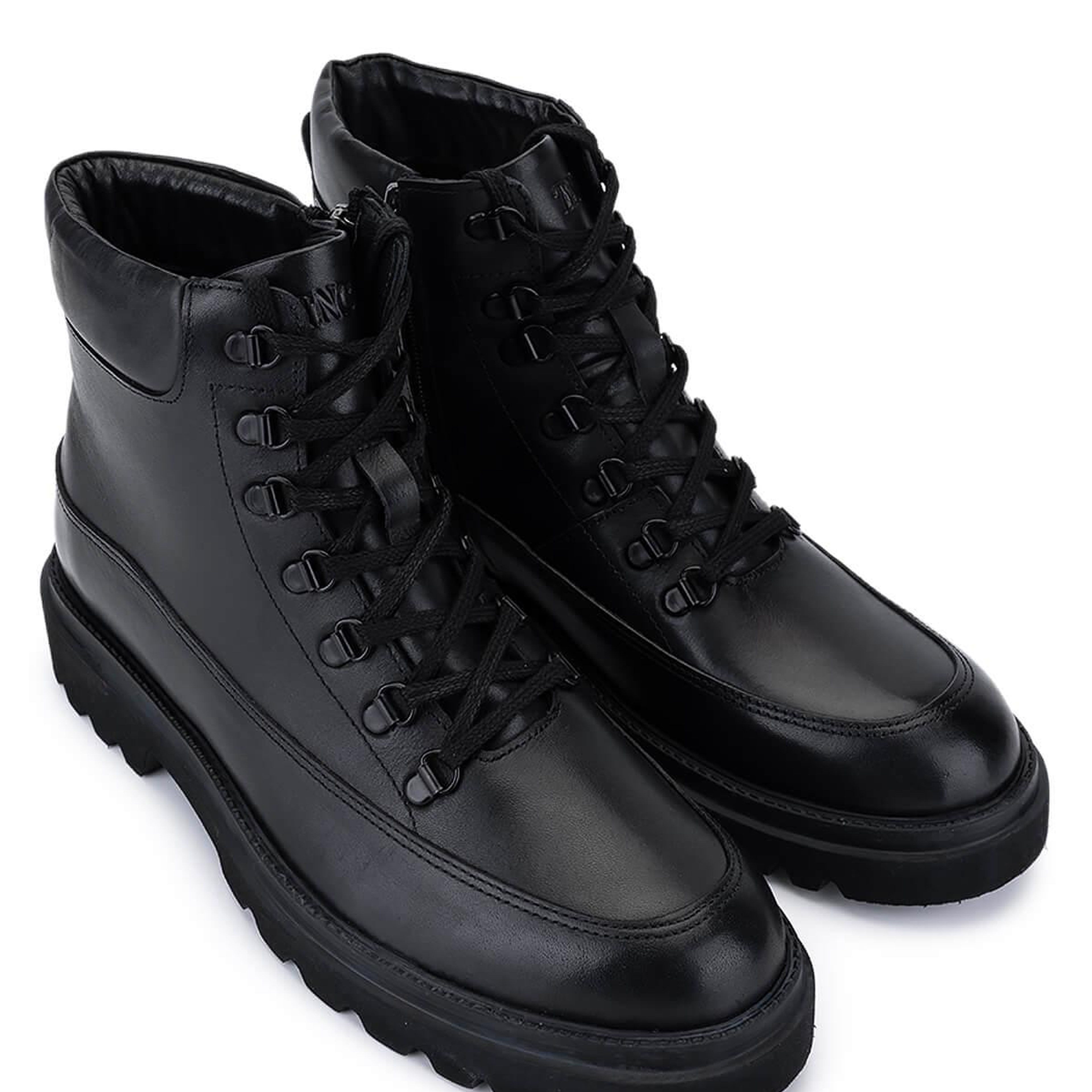 Tamer Tanca Erkek Hakiki Deri Siyah Casual Bot