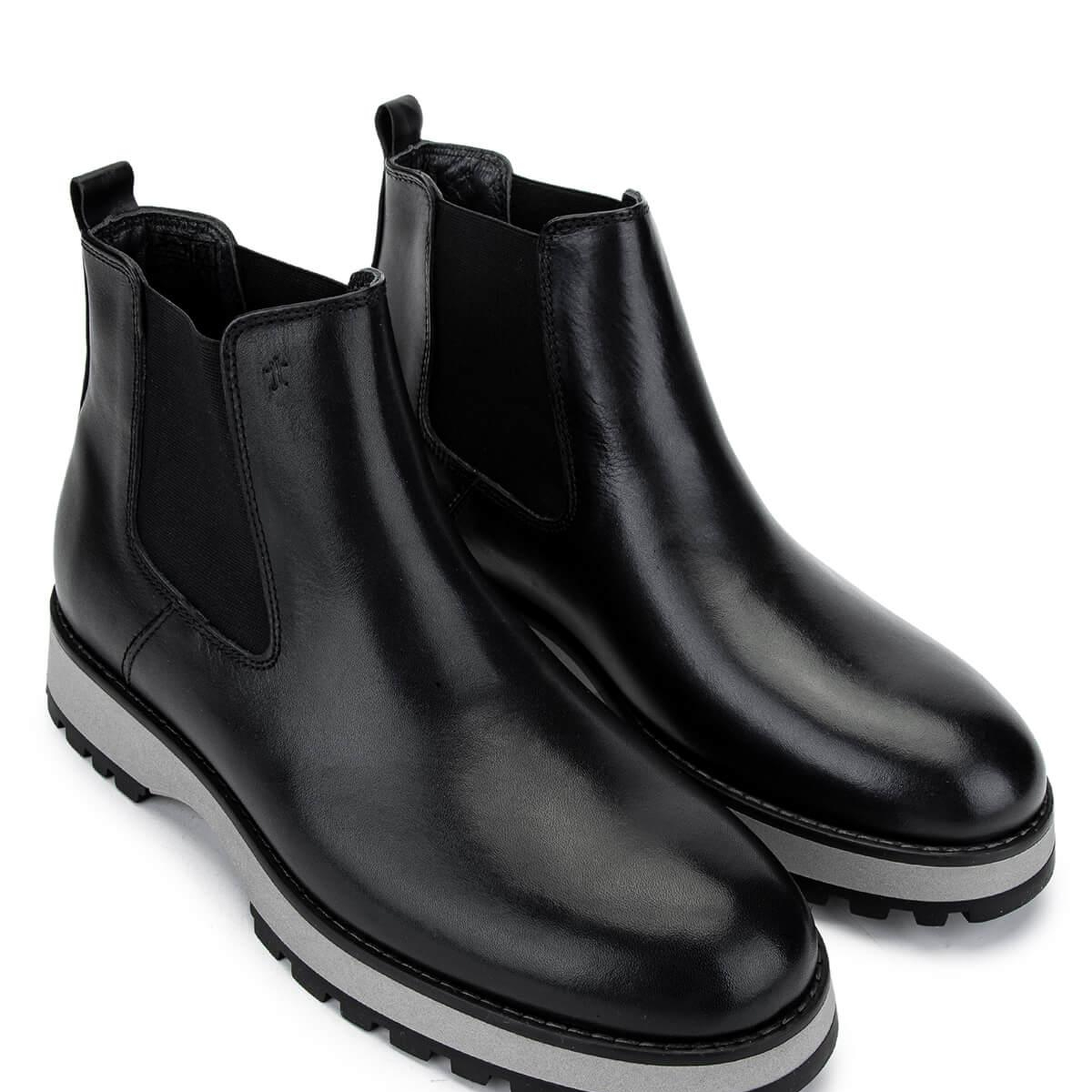 Tamer Tanca Erkek Hakiki Deri Siyah Casual Bot