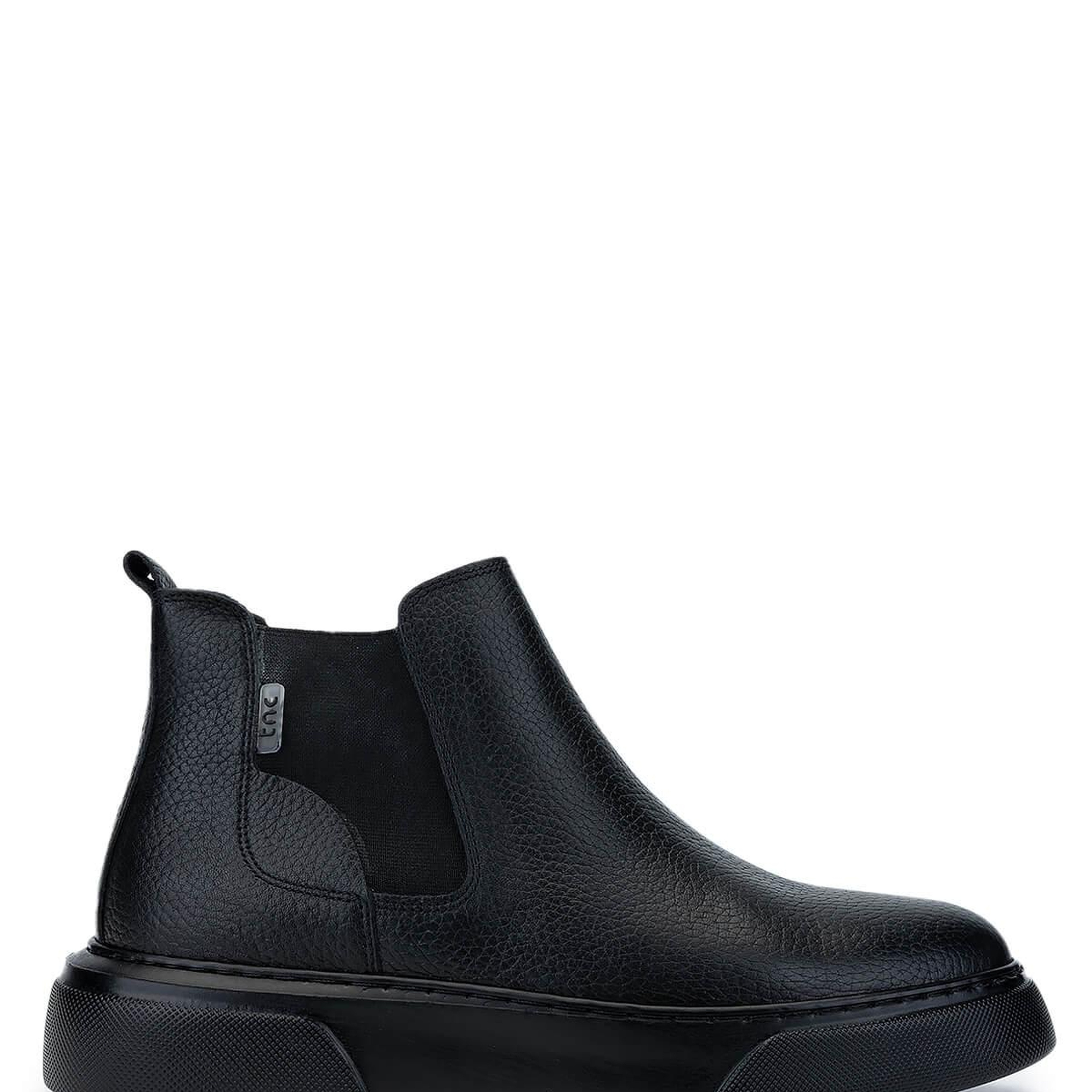 Tamer Tanca Erkek Hakiki Deri Siyah Casual Bot