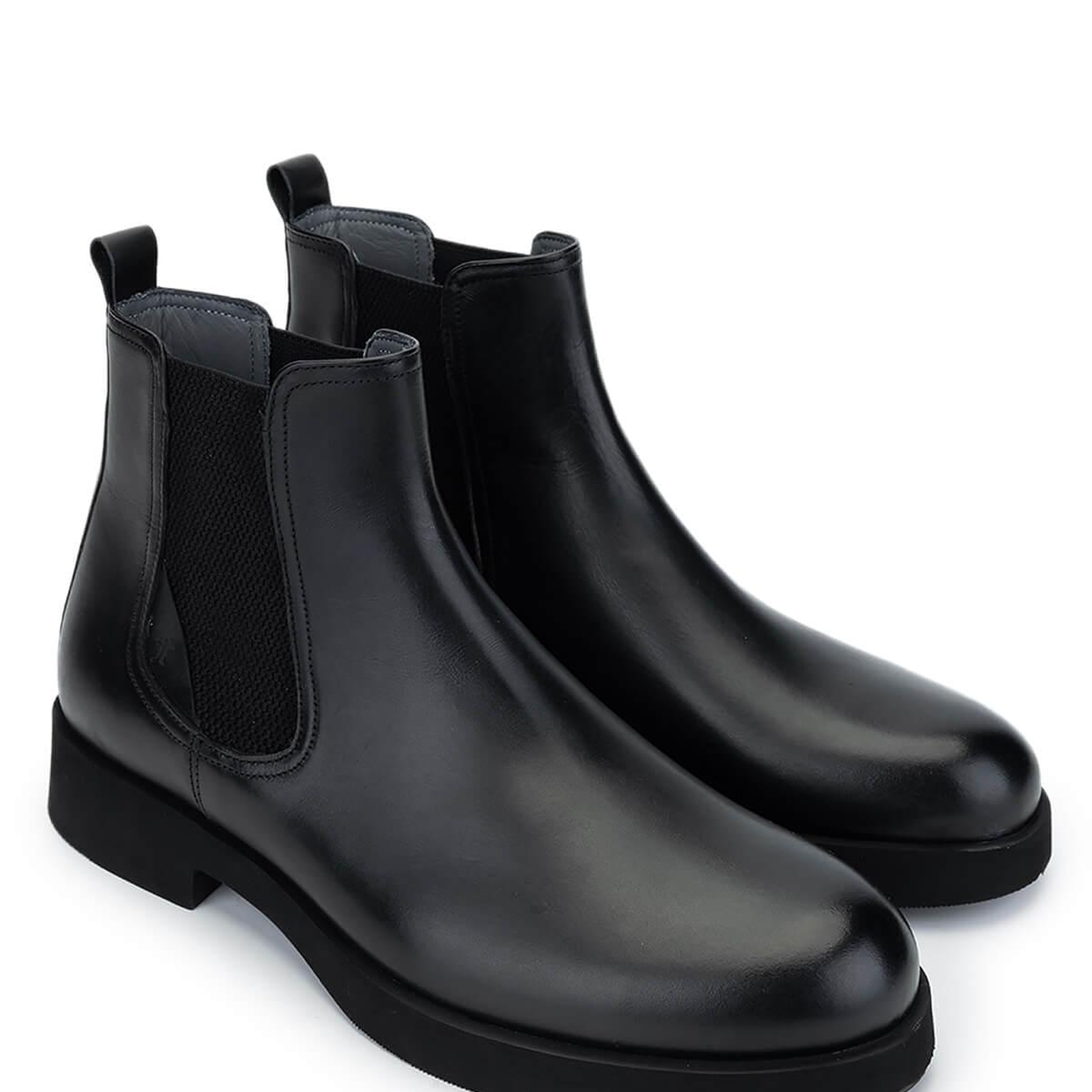 Tamer Tanca Erkek Hakiki Deri Siyah Deri Casual Bot