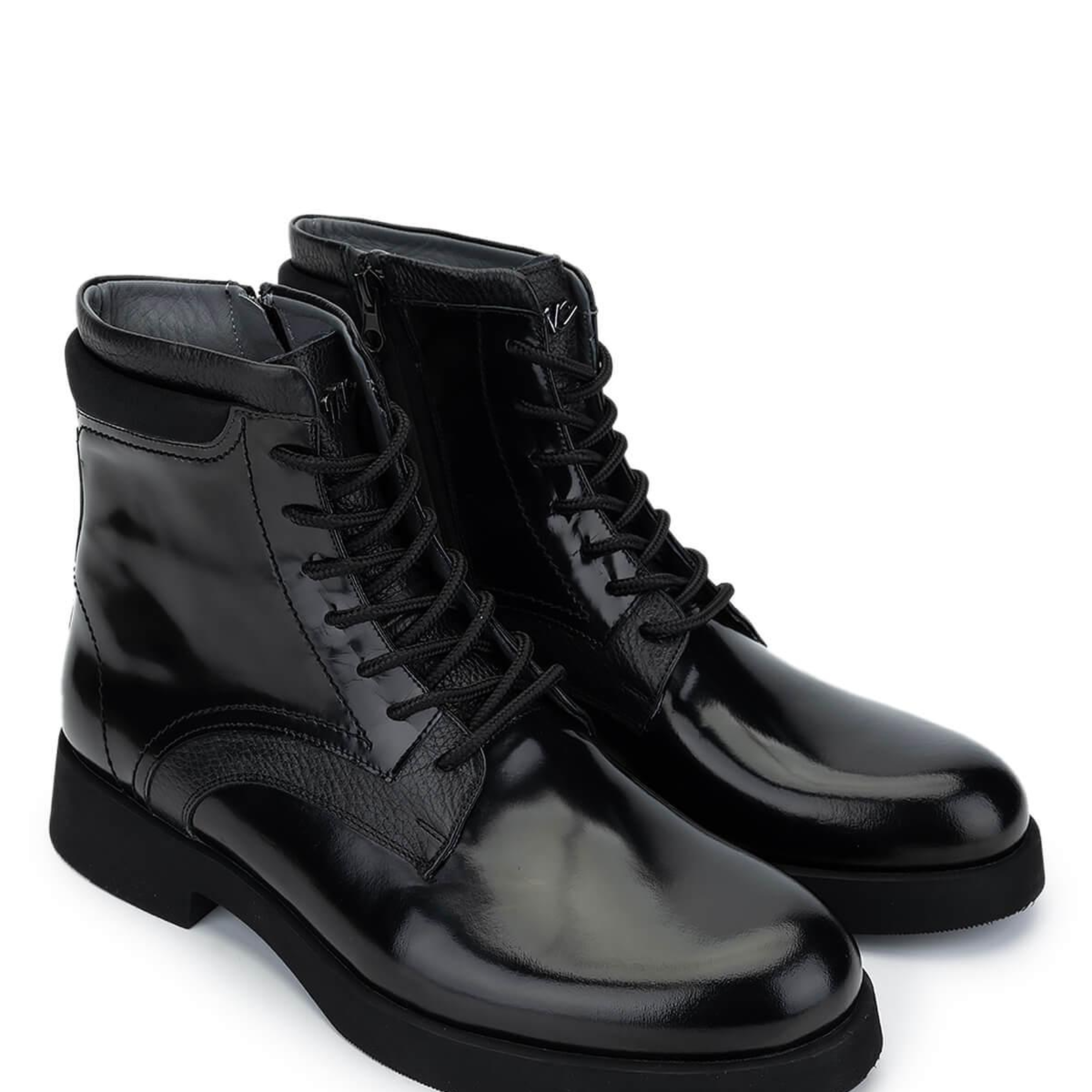 Tamer Tanca Erkek Hakiki Deri Siyah Açma Casual Bot