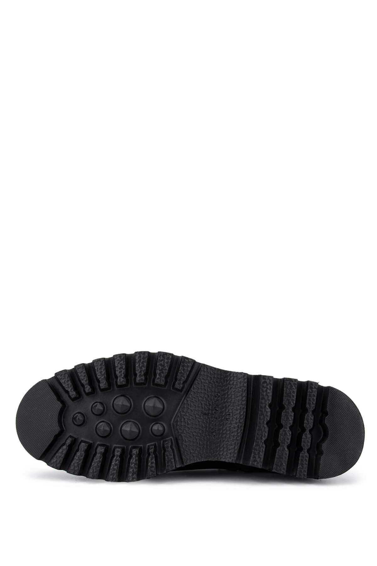 Tamer Tanca Erkek Hakiki Deri Siyah Klasik Bot