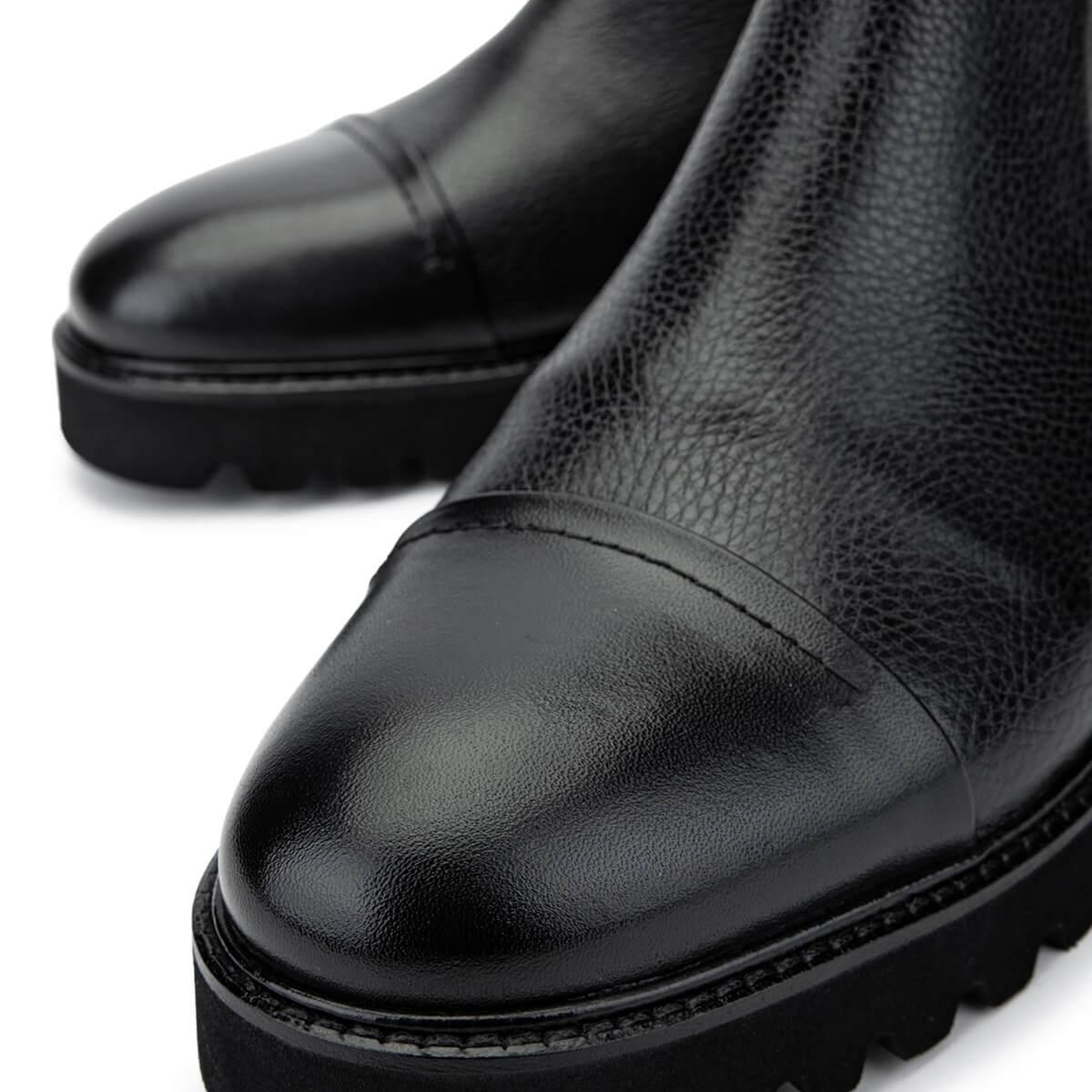 Tamer Tanca Erkek Hakiki Deri Siyah Klasik Bot