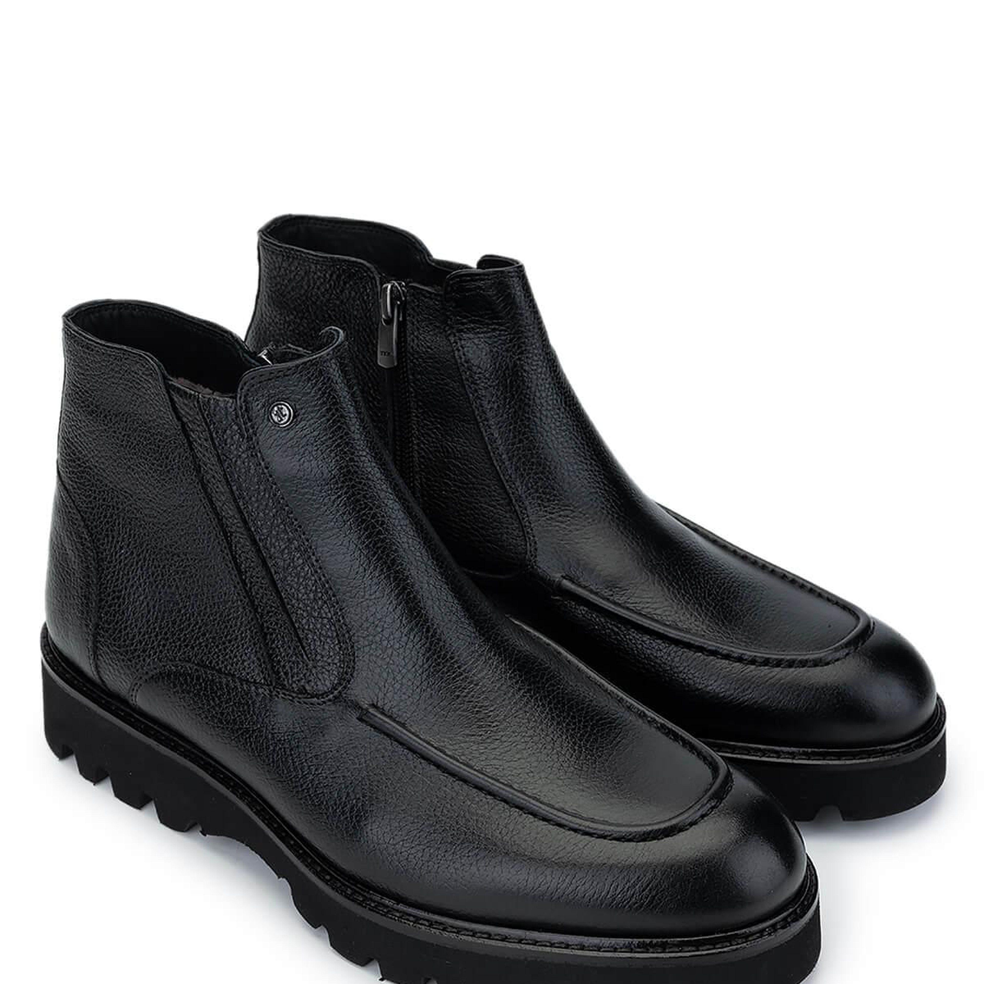 Tamer Tanca Erkek Hakiki Deri Siyah Klasik Bot