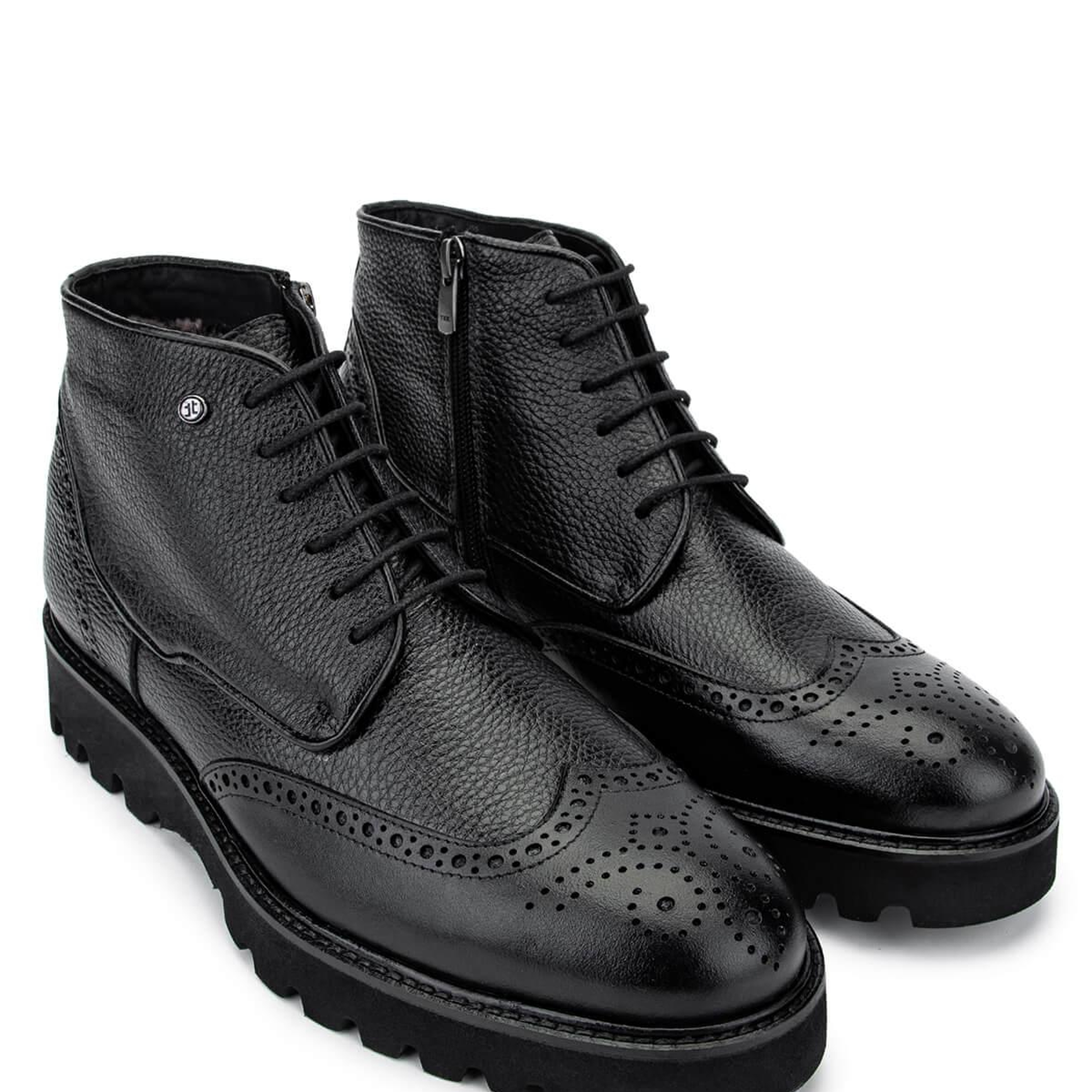 Tamer Tanca Erkek Hakiki Deri Siyah Klasik Bot