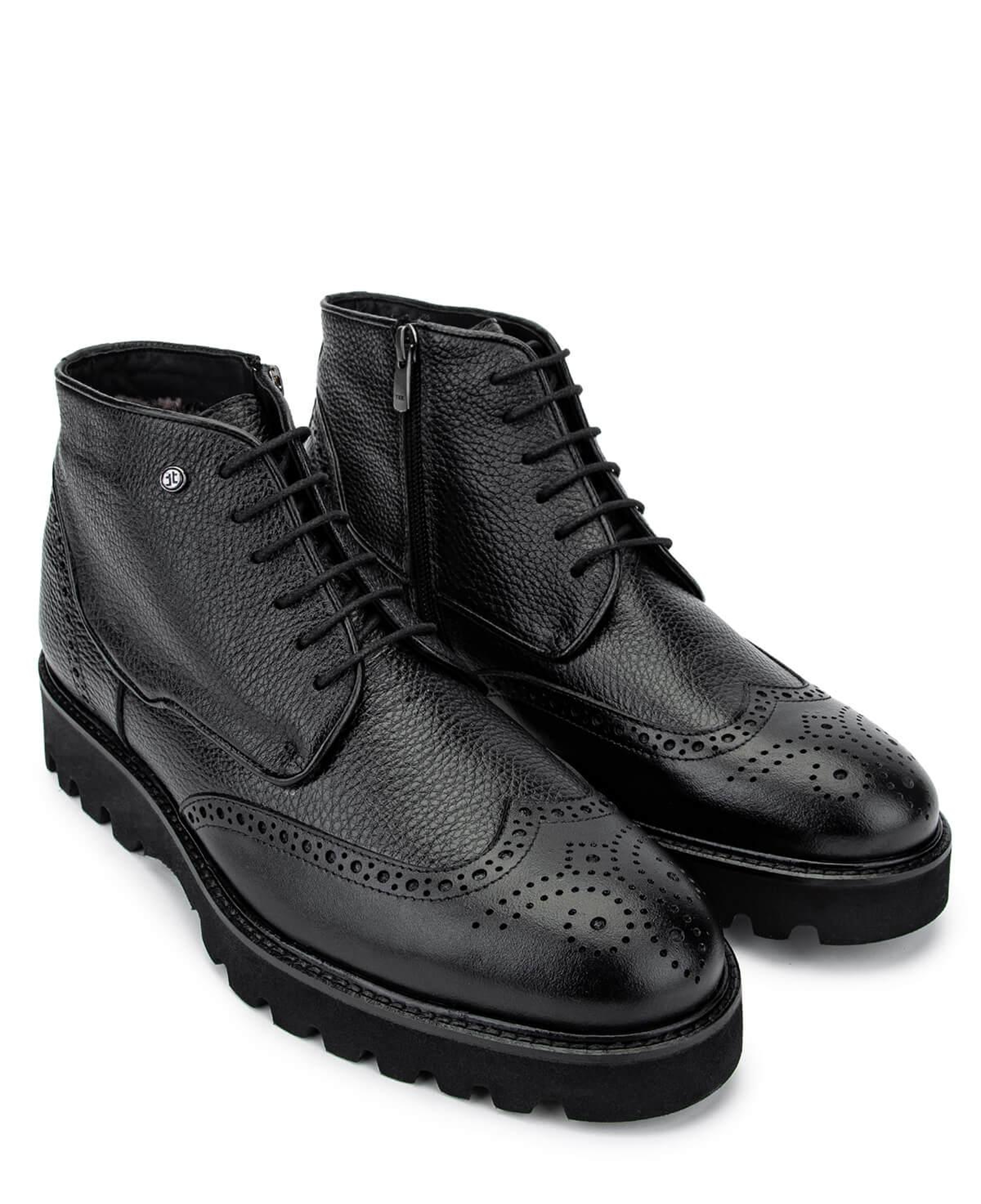 Tamer Tanca Erkek Hakiki Deri Siyah Klasik Bot