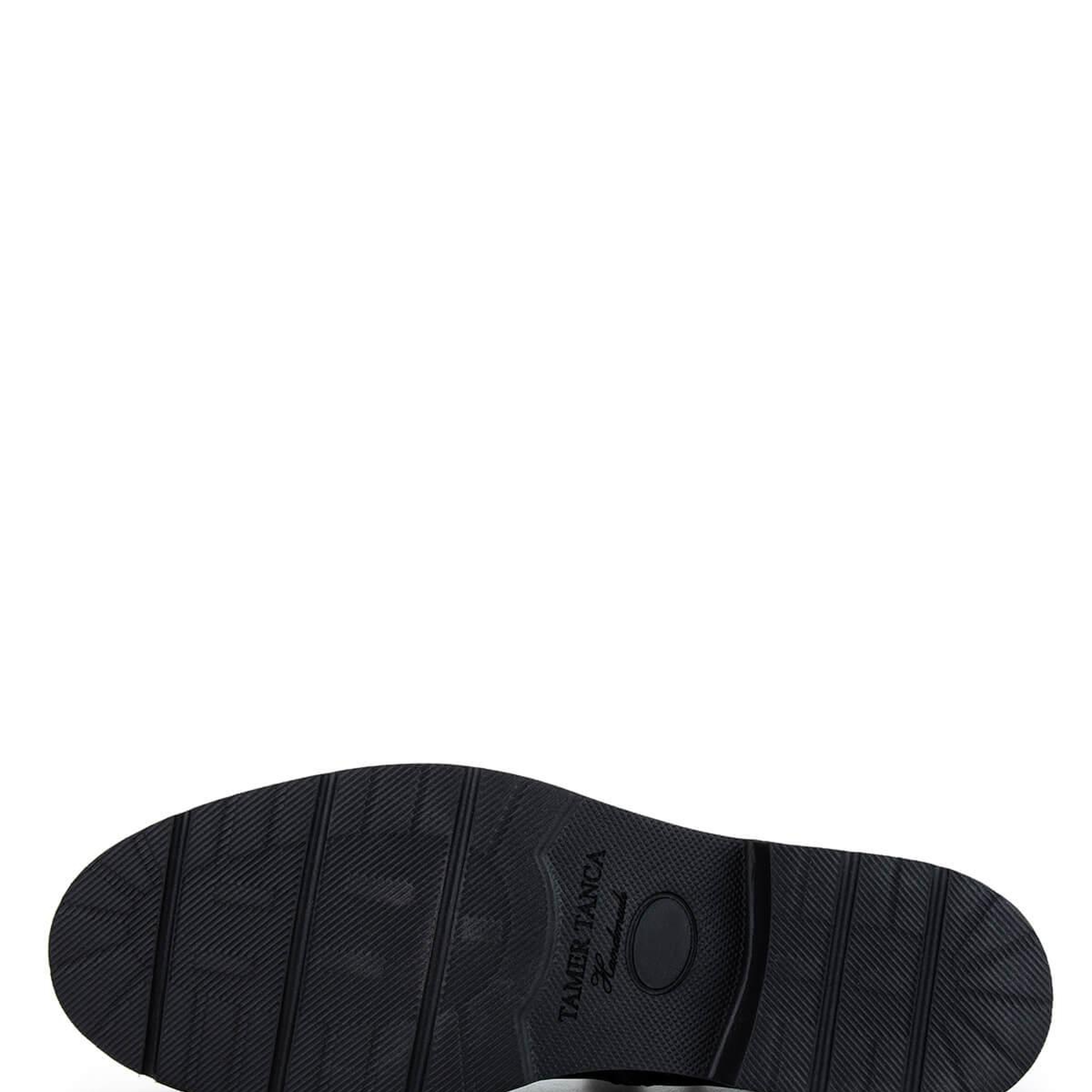 Tamer Tanca Erkek Hakiki Deri Siyah Klasik Bot