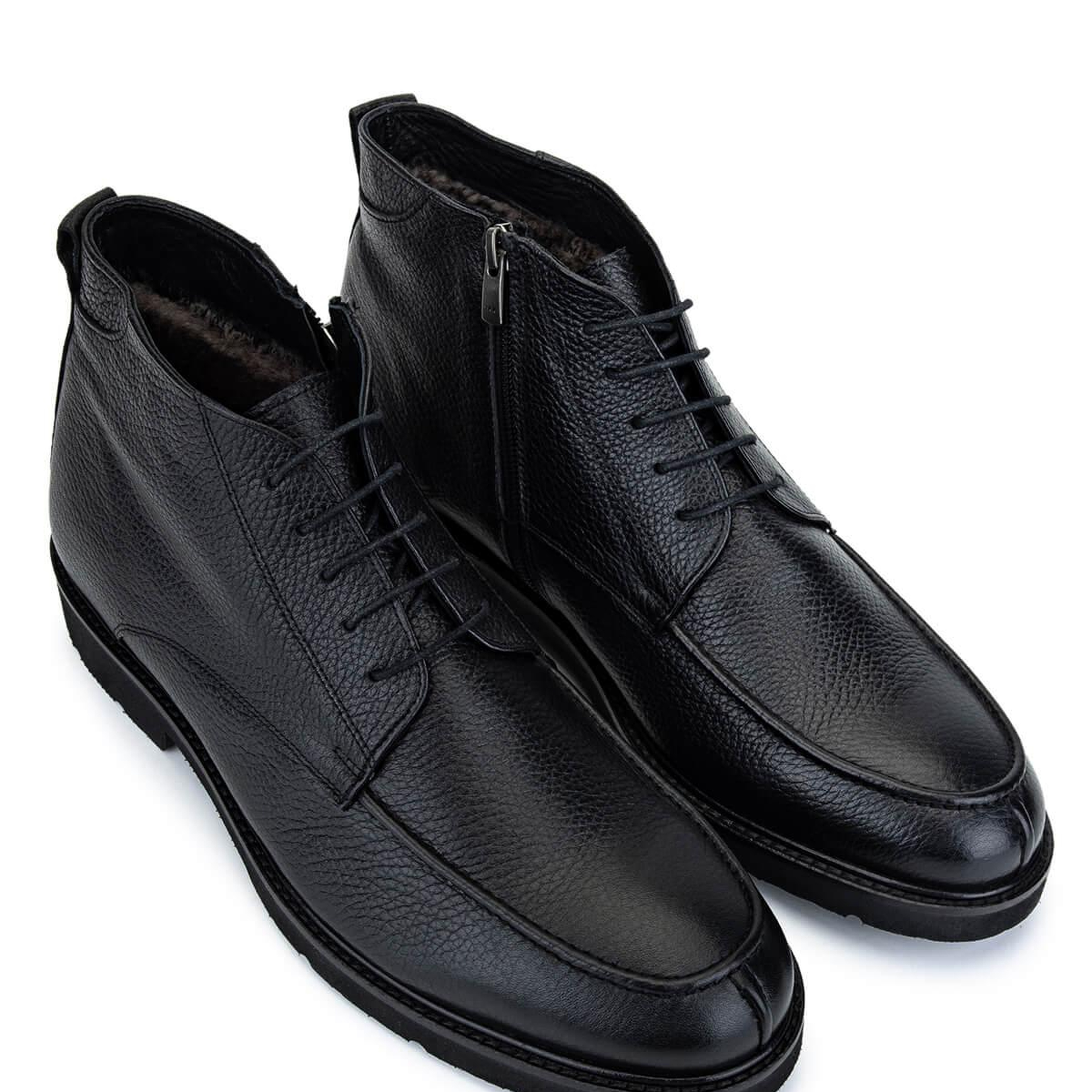 Tamer Tanca Erkek Hakiki Deri Siyah Klasik Bot