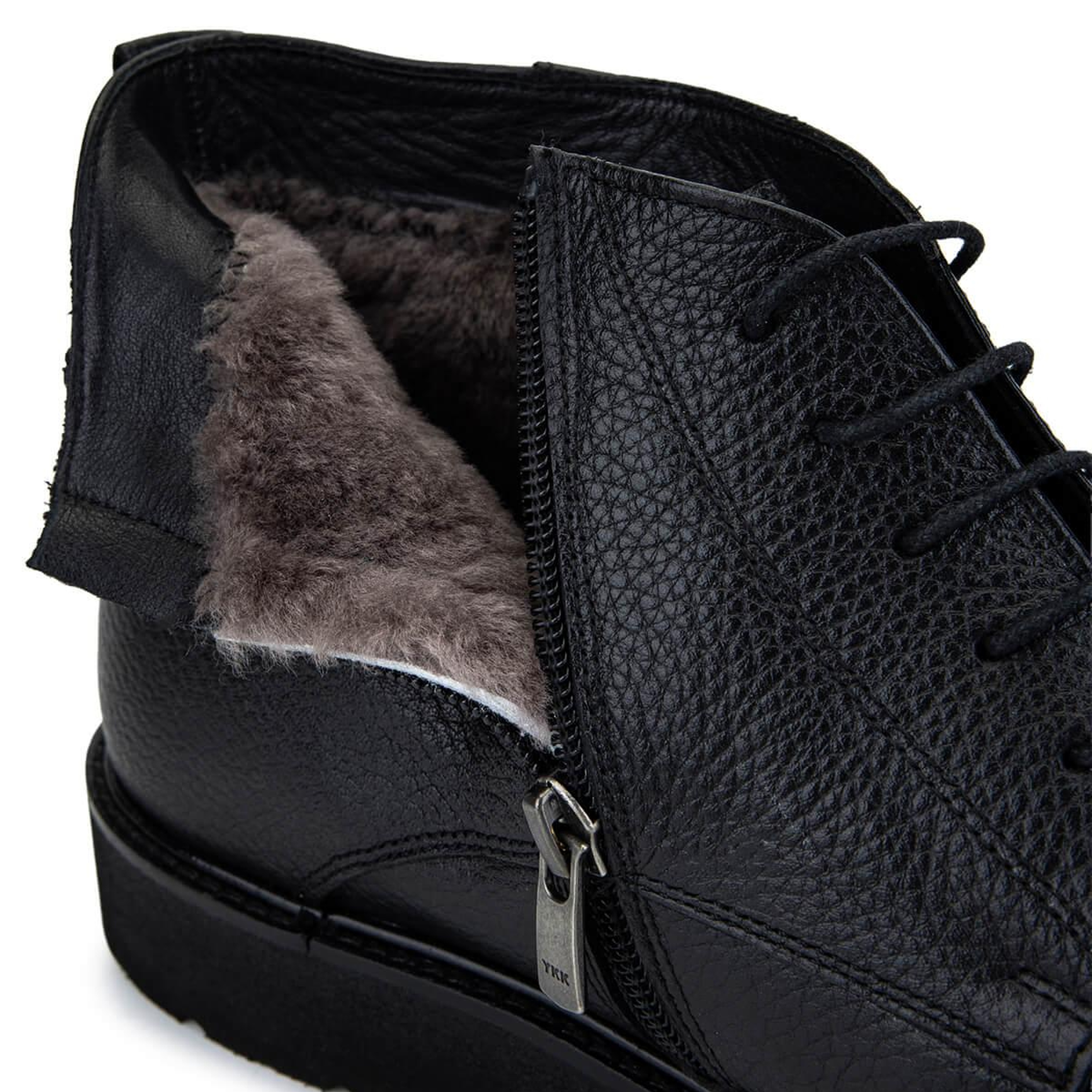 Tamer Tanca Erkek Hakiki Deri Siyah Klasik Bot