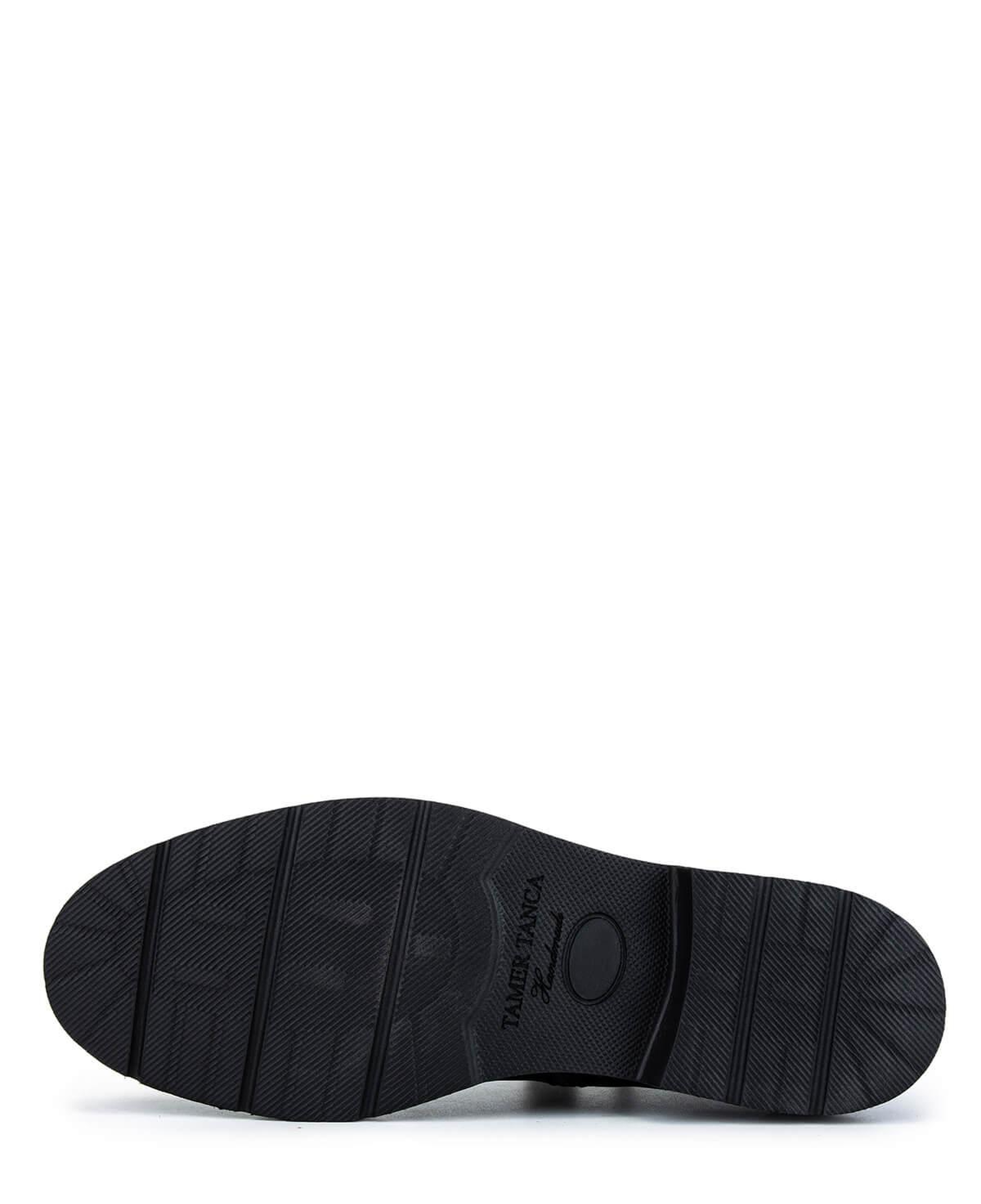 Tamer Tanca Erkek Hakiki Deri Siyah Klasik Bot