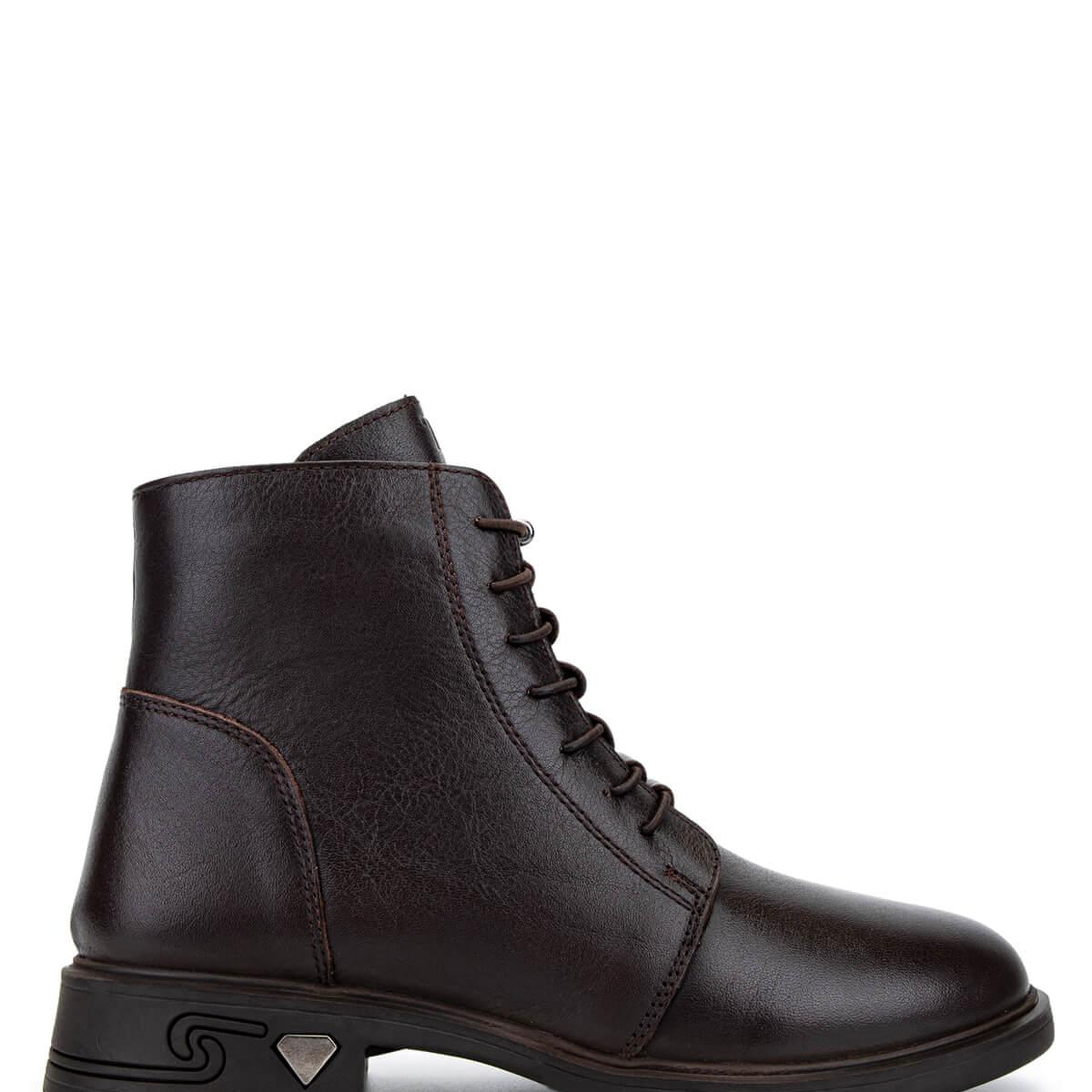 Tamer Tanca Kadın Hakiki Deri Kahverengi Topuklu Bot