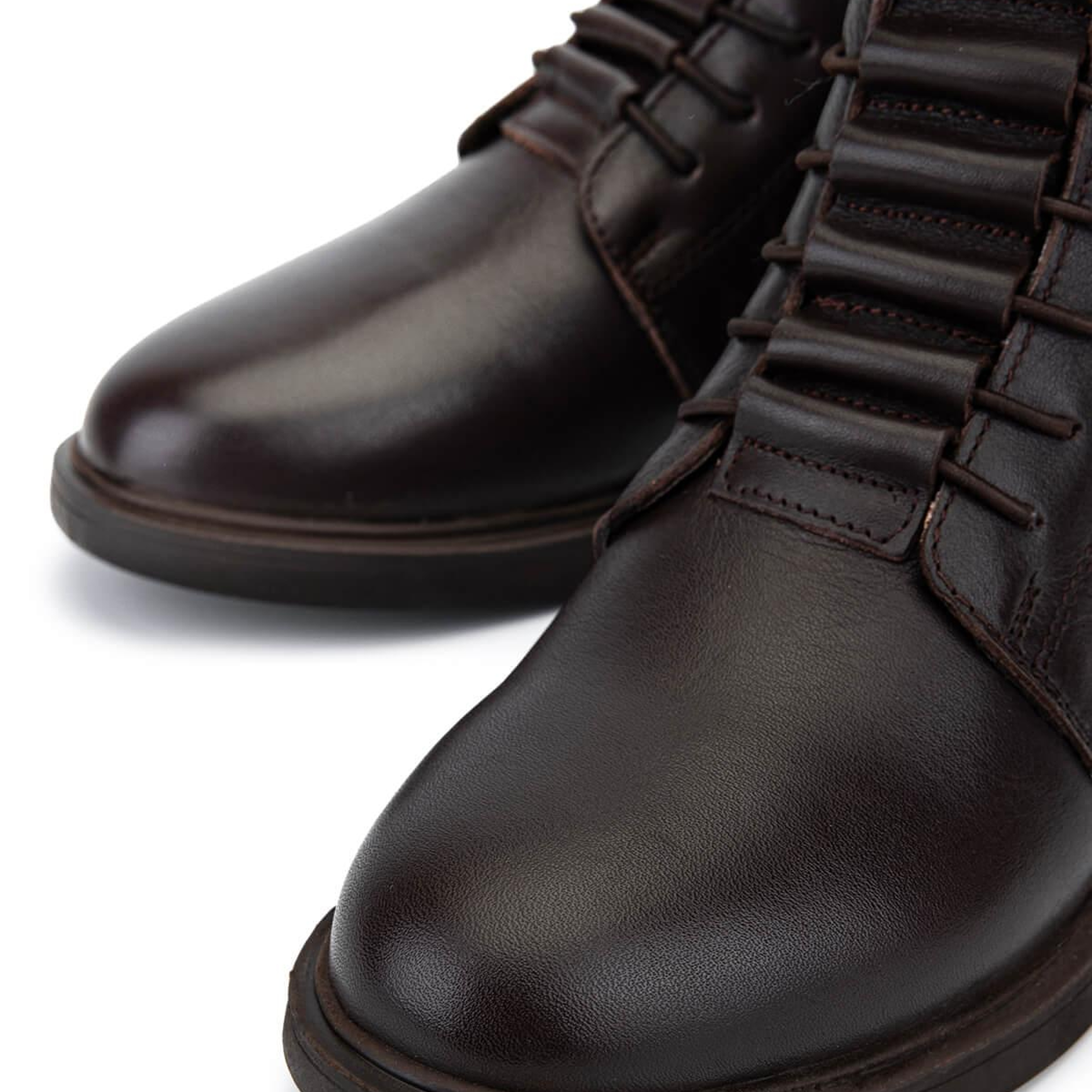 Tamer Tanca Kadın Hakiki Deri Kahverengi Topuklu Bot