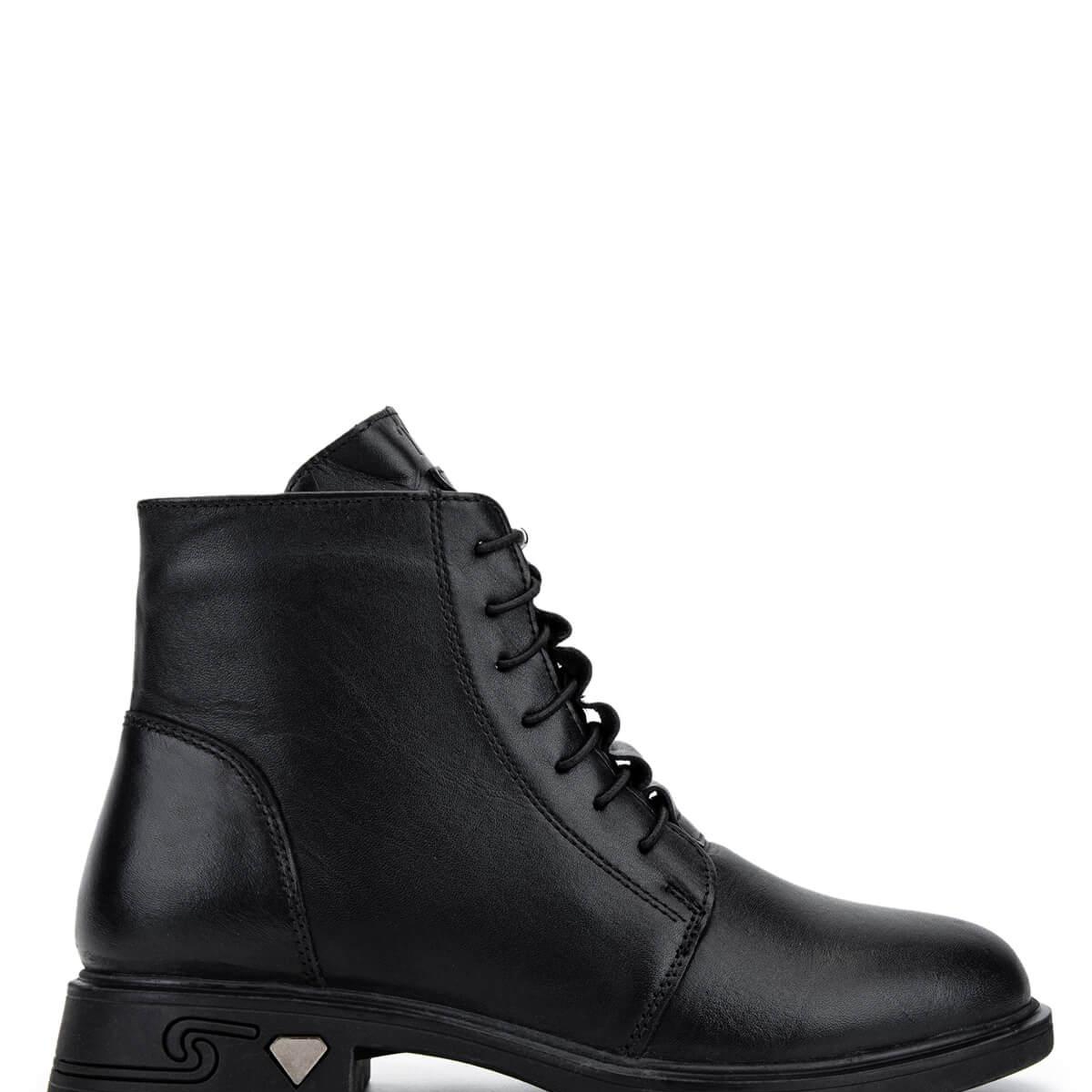 Tamer Tanca Kadın Hakiki Deri Siyah Topuklu Bot