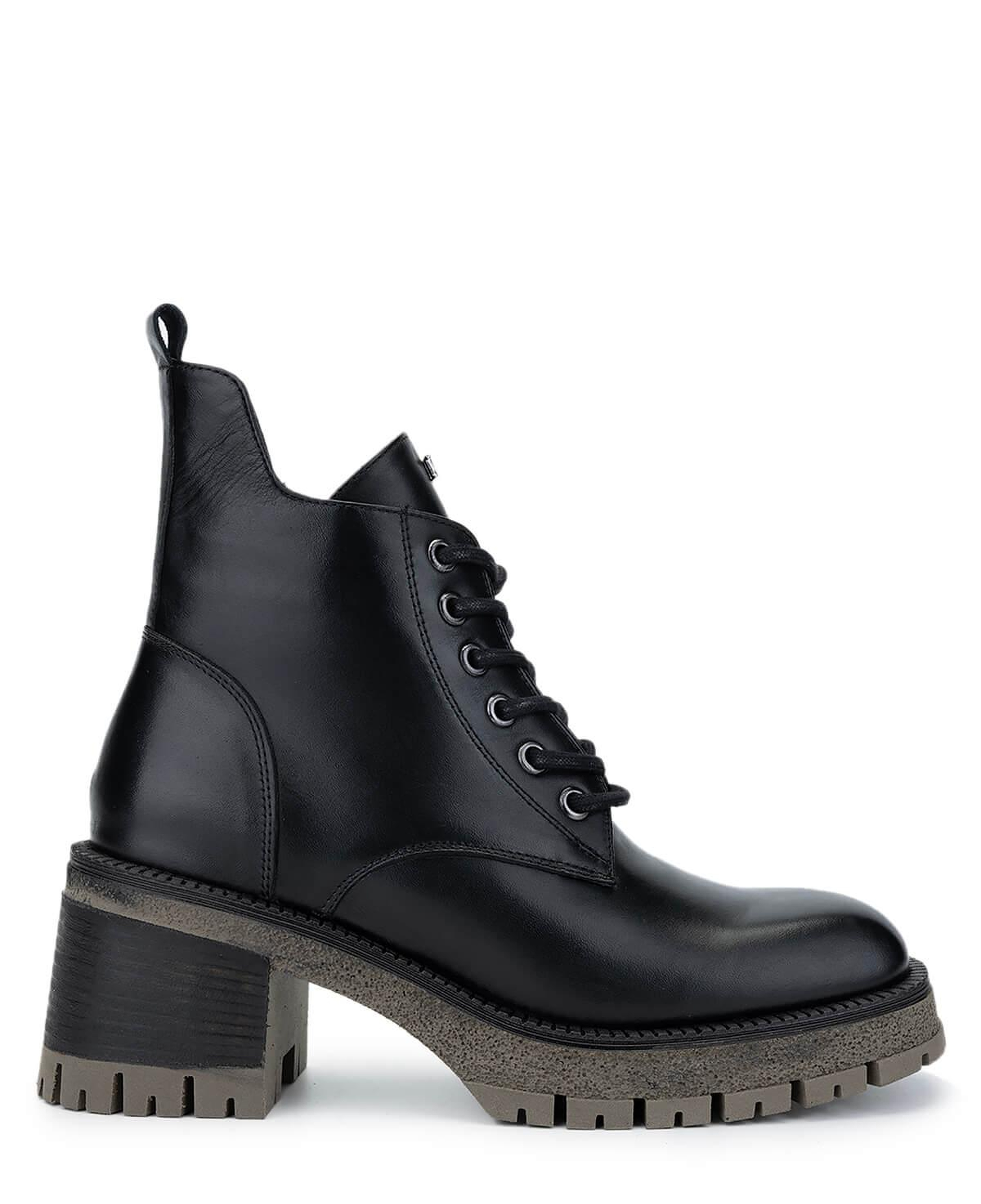 Tamer Tanca Kadın Hakiki Deri Siyah Deri Topuklu Bot