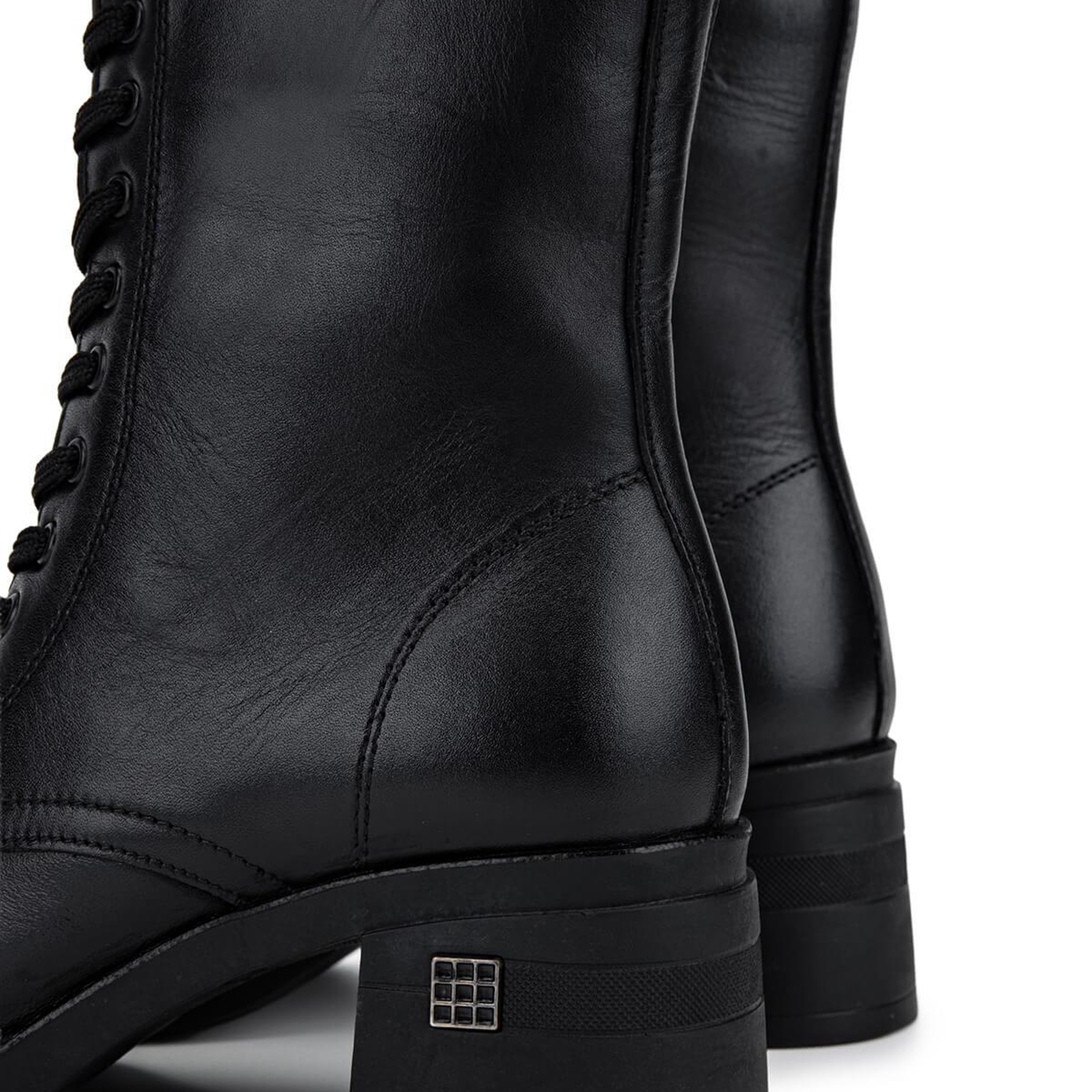 Tamer Tanca Kadın Hakiki Deri Siyah Deri Topuklu Bot