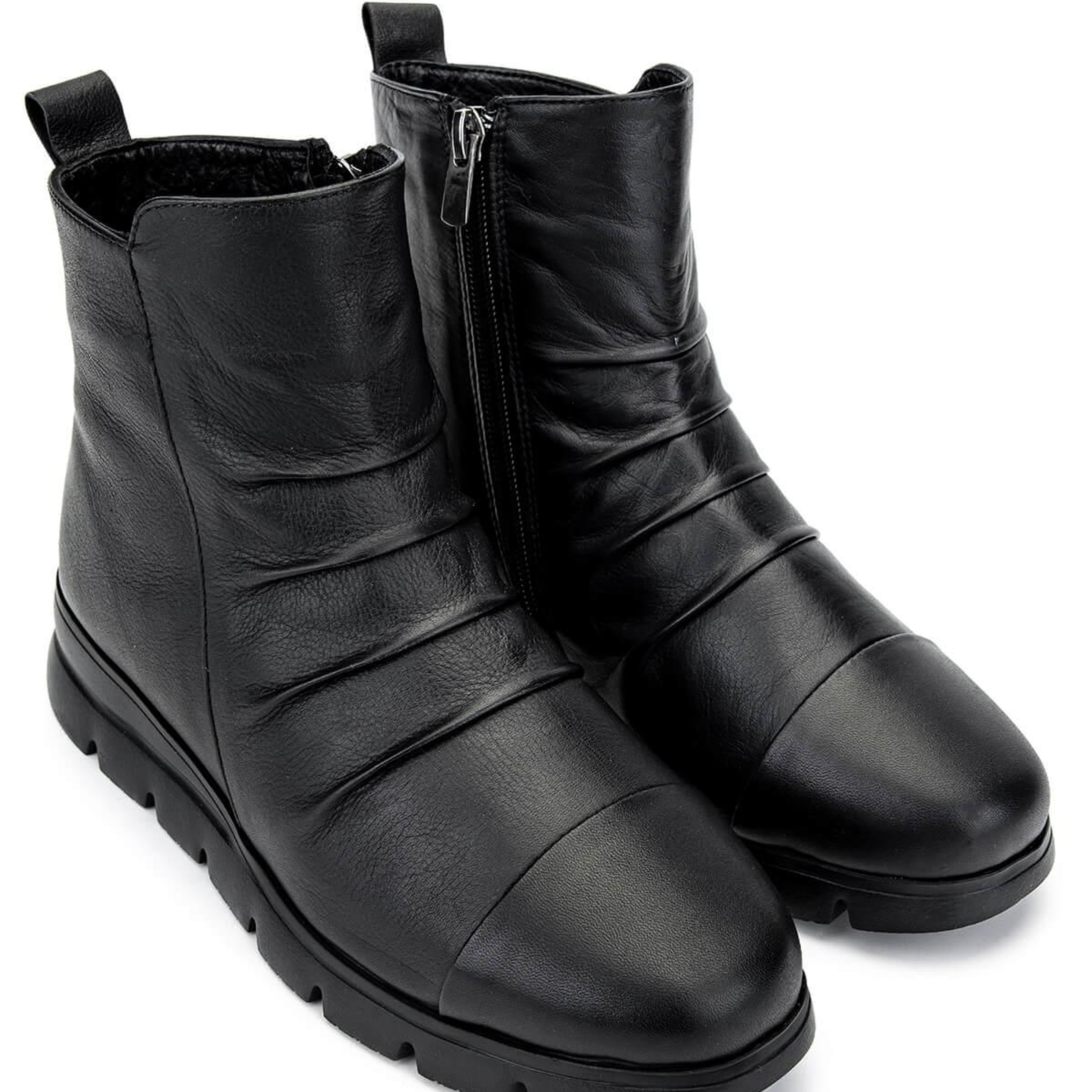 Tamer Tanca Kadın Hakiki Deri Siyah Deri Casual Bot