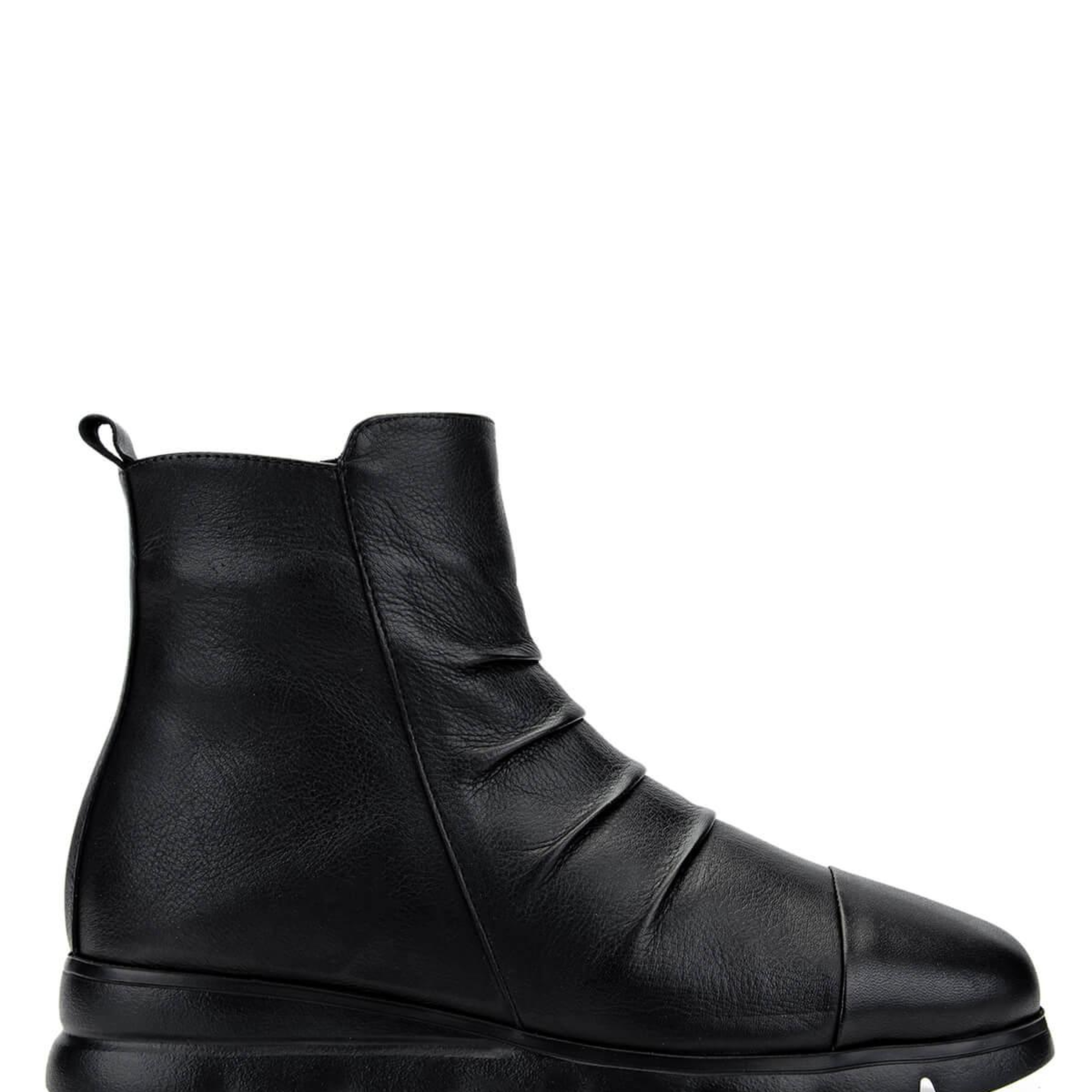 Tamer Tanca Kadın Hakiki Deri Siyah Deri Casual Bot