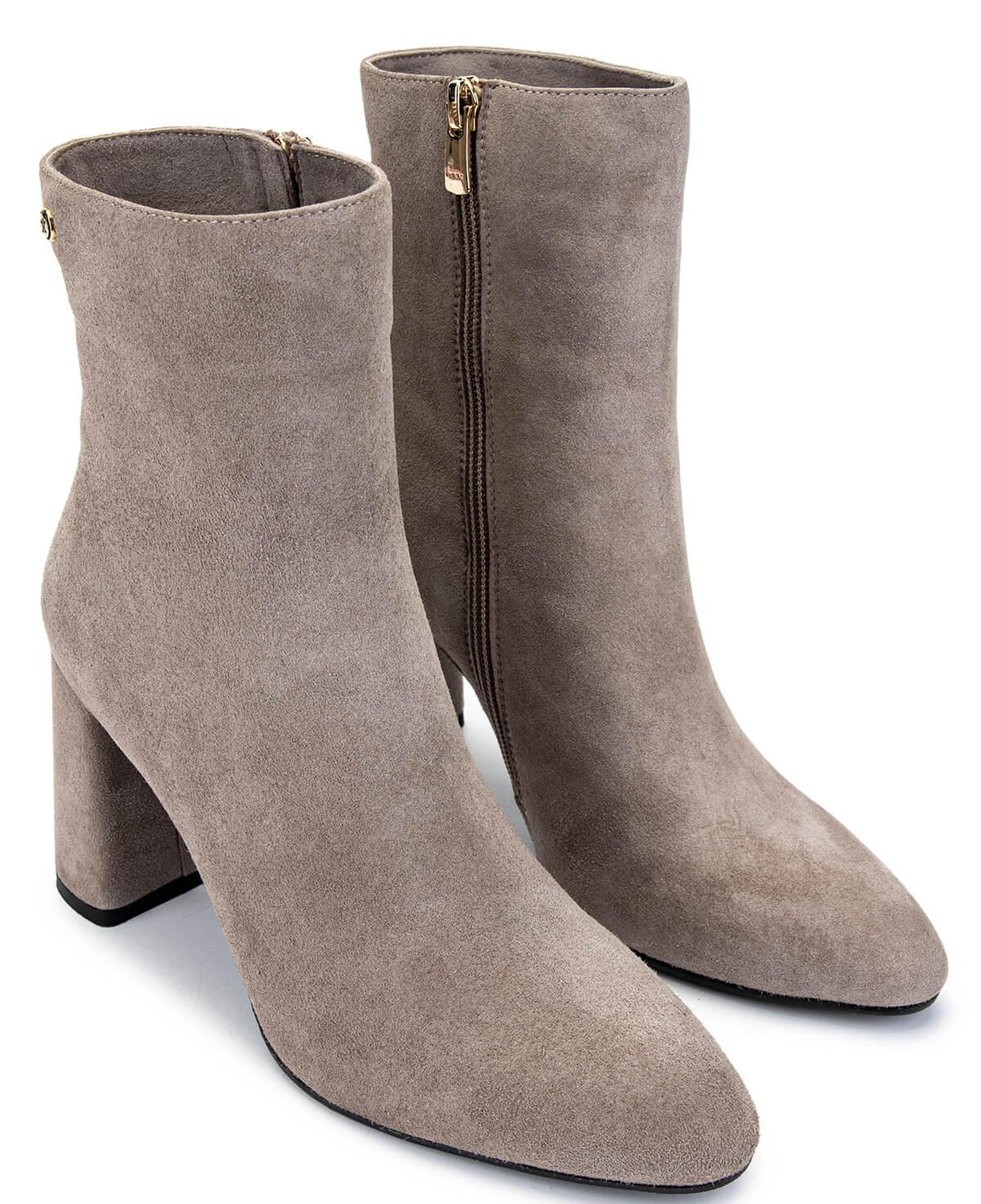 Tamer Tanca Kadın Hakiki Deri Vizon Süet Topuklu Bot