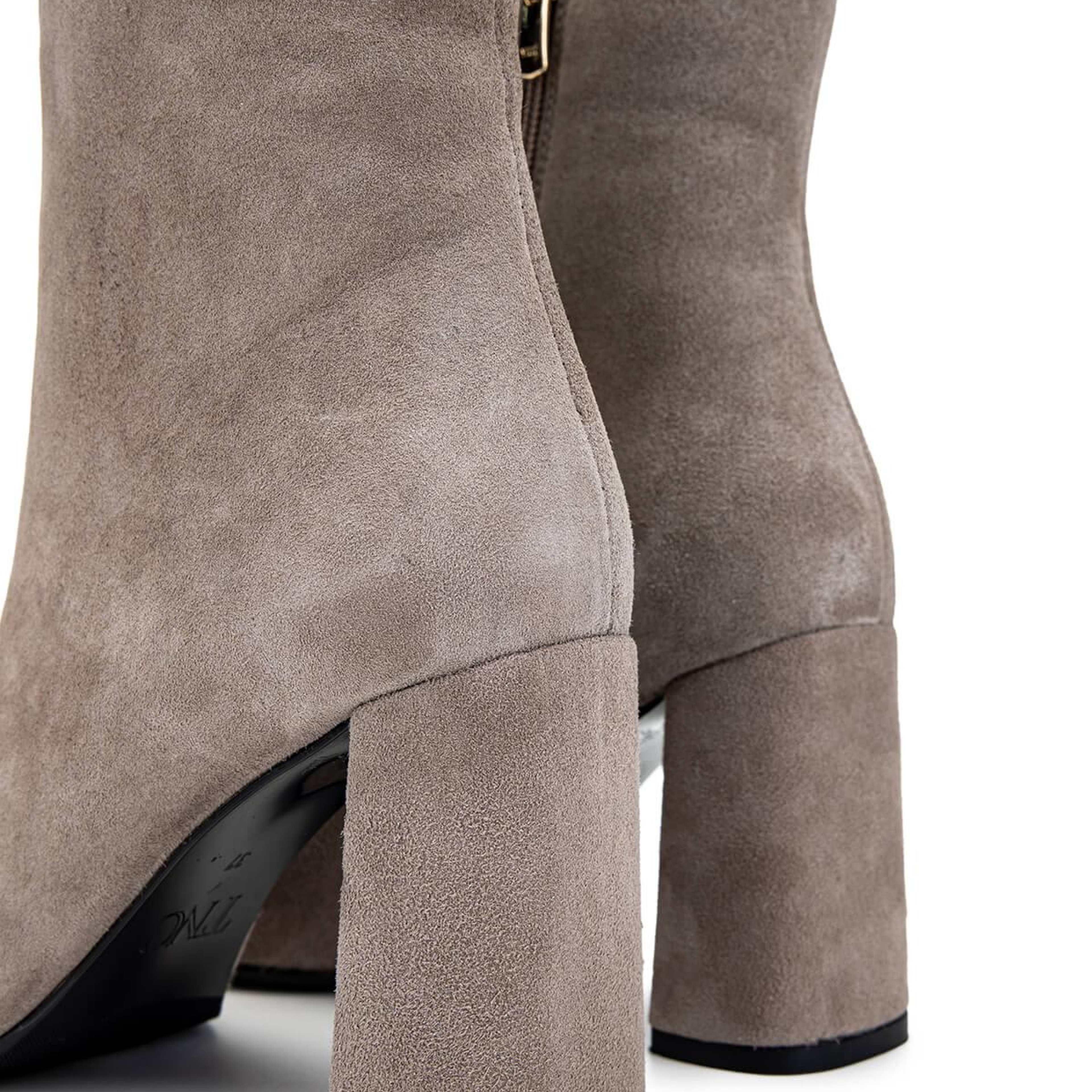 Tamer Tanca Kadın Hakiki Deri Vizon Süet Topuklu Bot